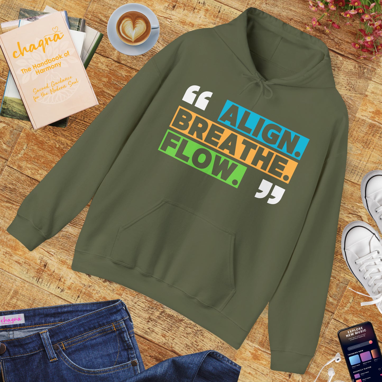 🌬️Align. Breathe. Flow. Hoodie🌙✨🌿