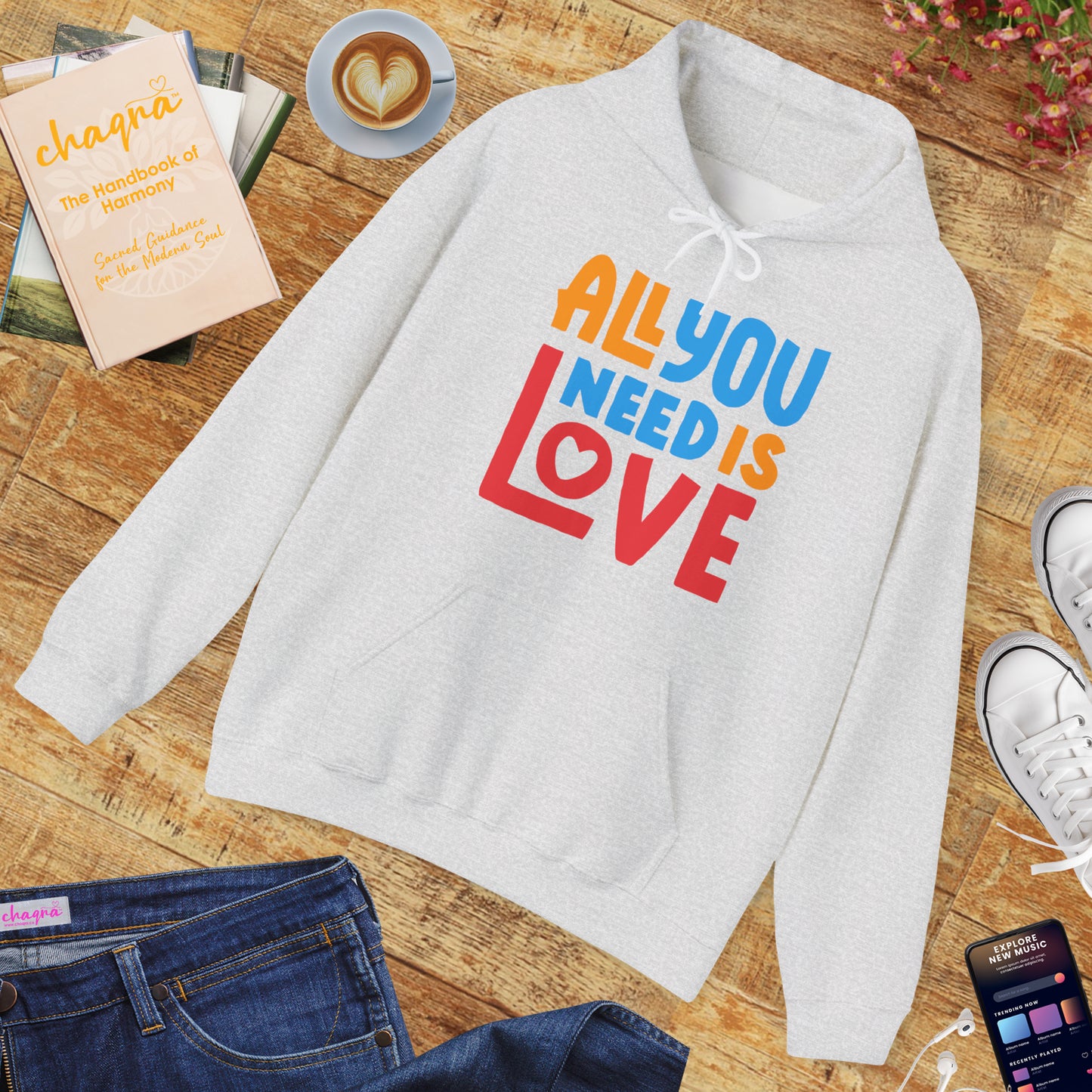 🌈All You Need Is Love Hoodie – Cozy Colorful Reminder of What Matters Most❤️🌈✨