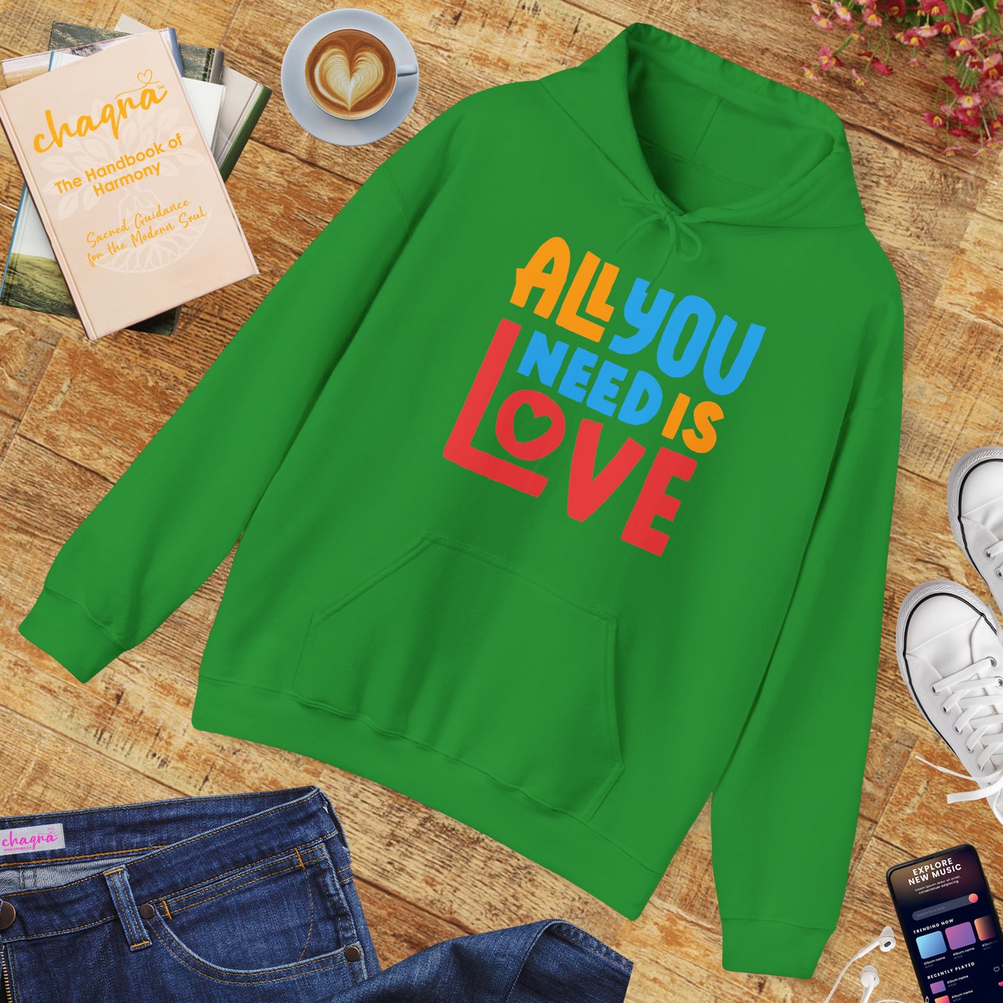 🌈All You Need Is Love Hoodie – Cozy Colorful Reminder of What Matters Most❤️🌈✨