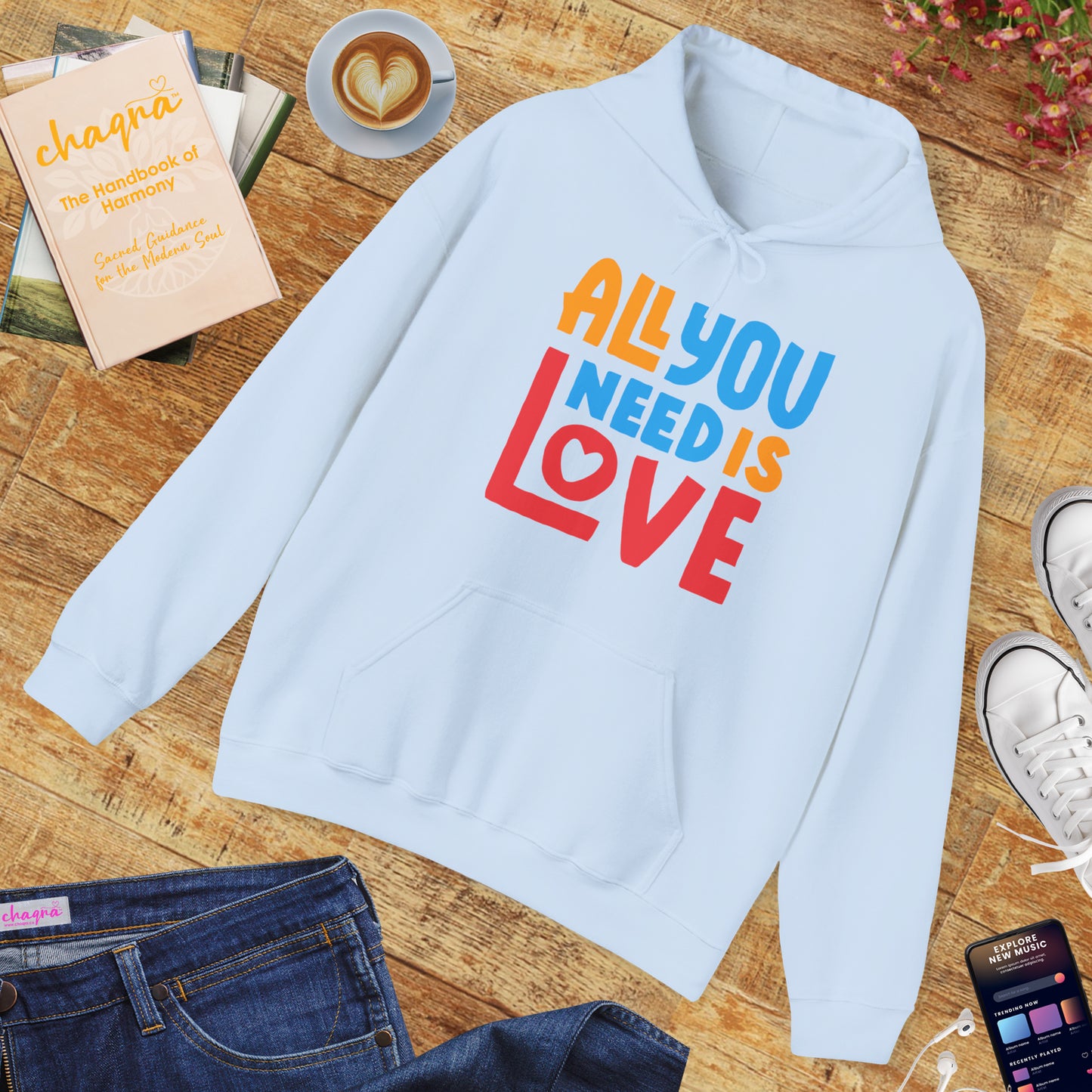 🌈All You Need Is Love Hoodie – Cozy Colorful Reminder of What Matters Most❤️🌈✨