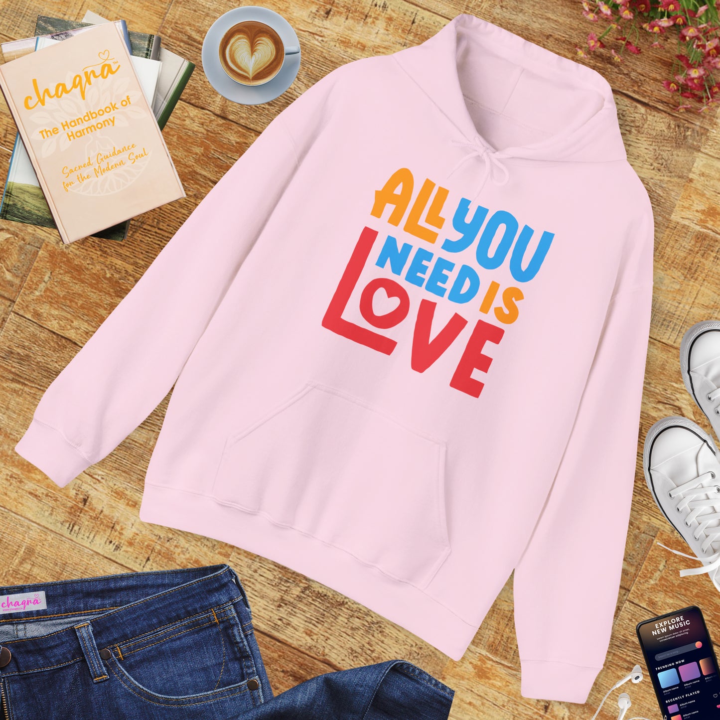 🌈All You Need Is Love Hoodie – Cozy Colorful Reminder of What Matters Most❤️🌈✨