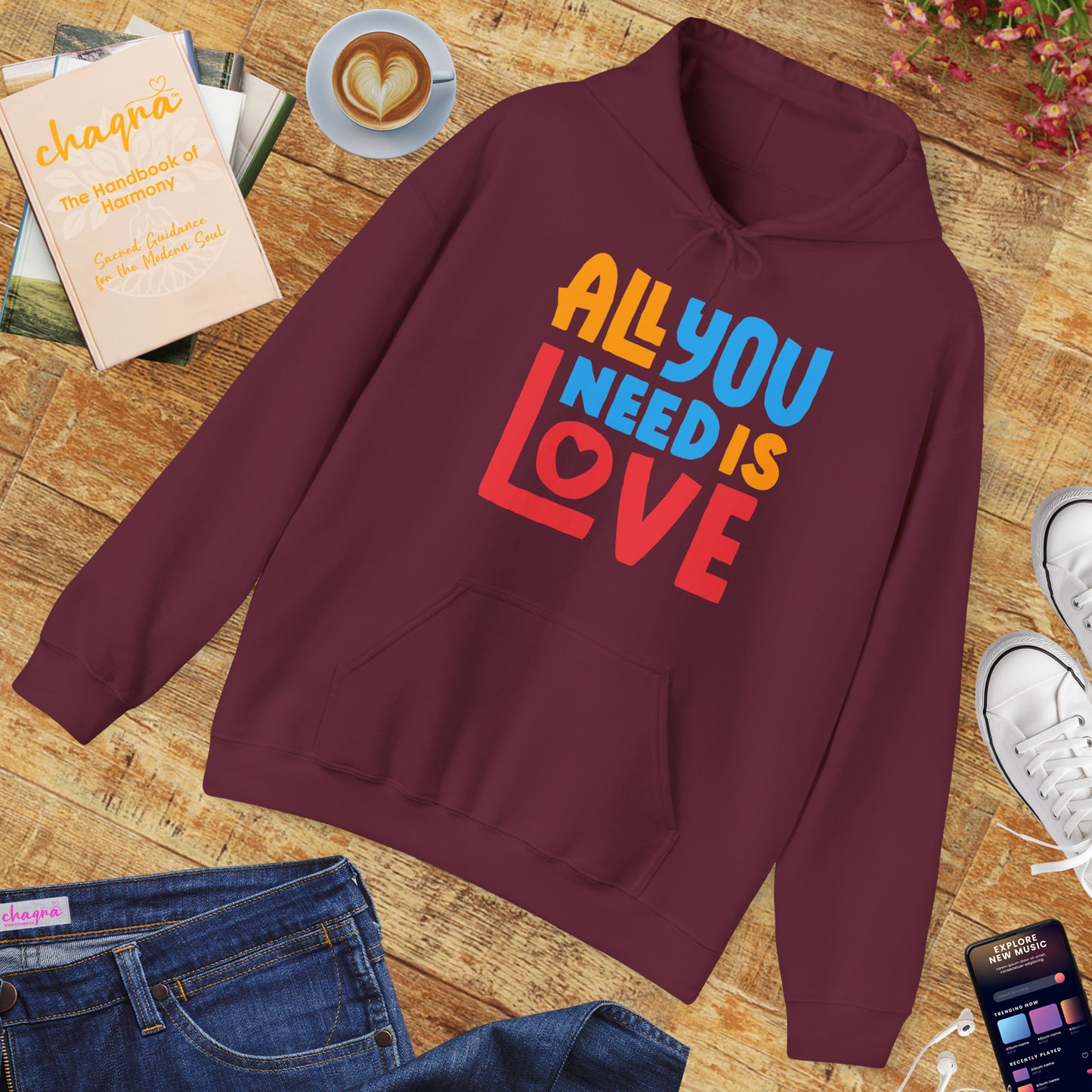 🌈All You Need Is Love Hoodie – Cozy Colorful Reminder of What Matters Most❤️🌈✨