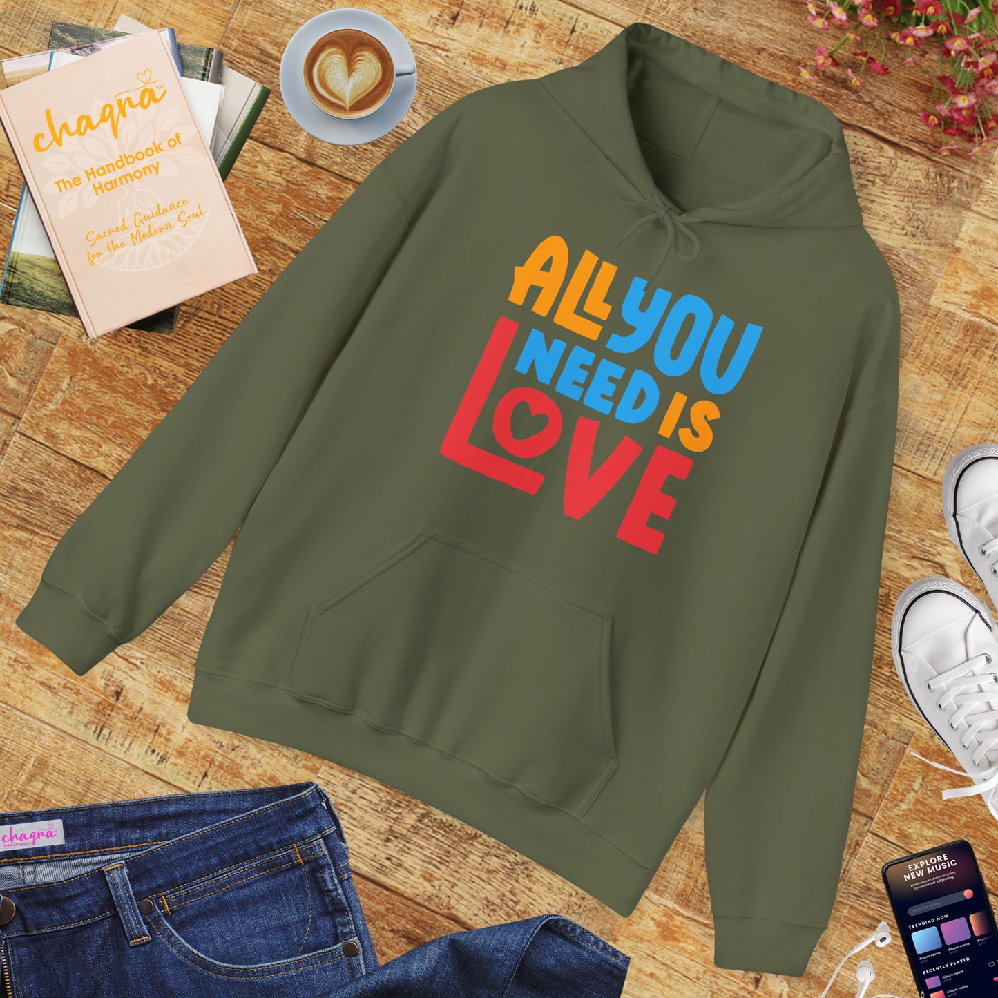 🌈All You Need Is Love Hoodie – Cozy Colorful Reminder of What Matters Most❤️🌈✨