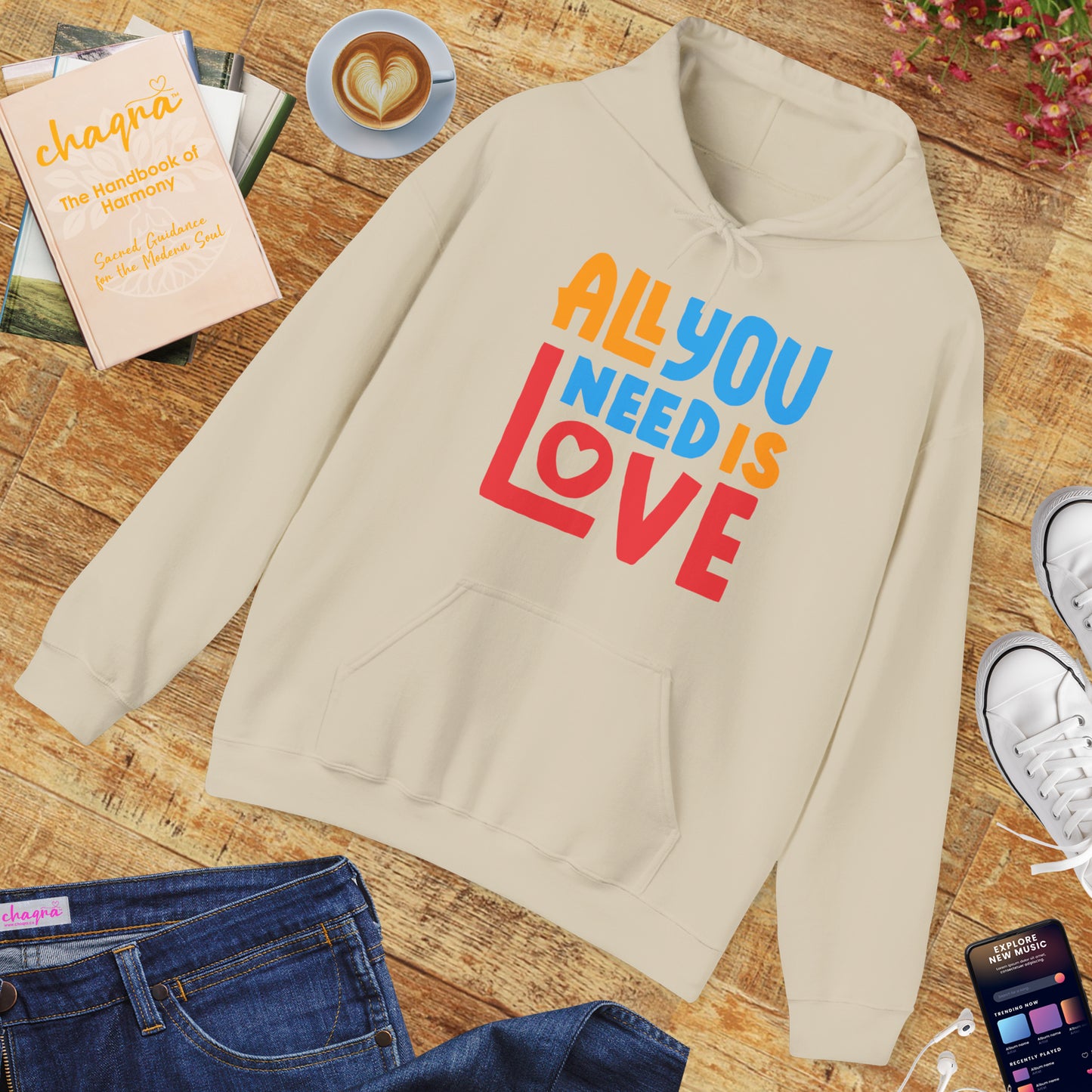 🌈All You Need Is Love Hoodie – Cozy Colorful Reminder of What Matters Most❤️🌈✨