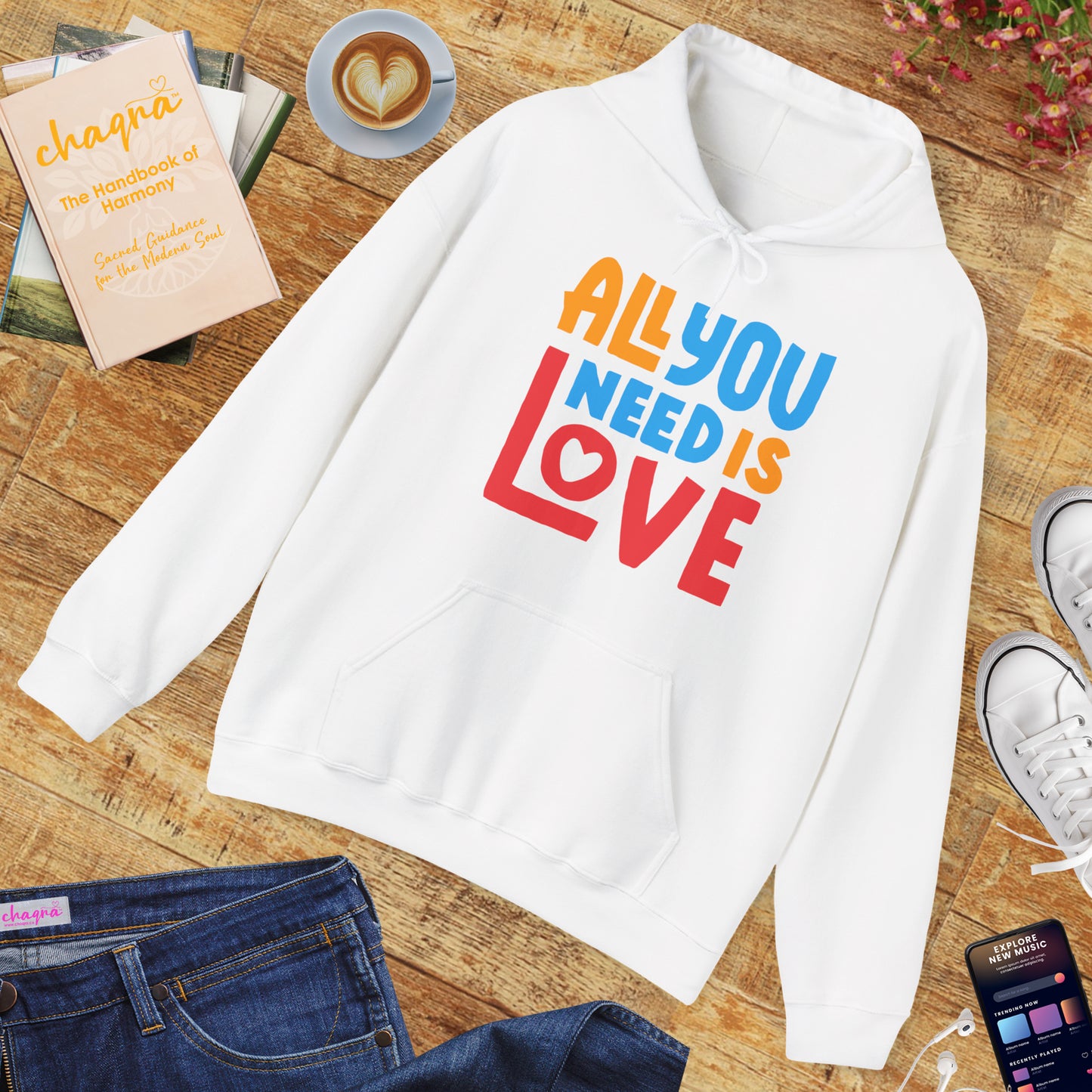 🌈All You Need Is Love Hoodie – Cozy Colorful Reminder of What Matters Most❤️🌈✨