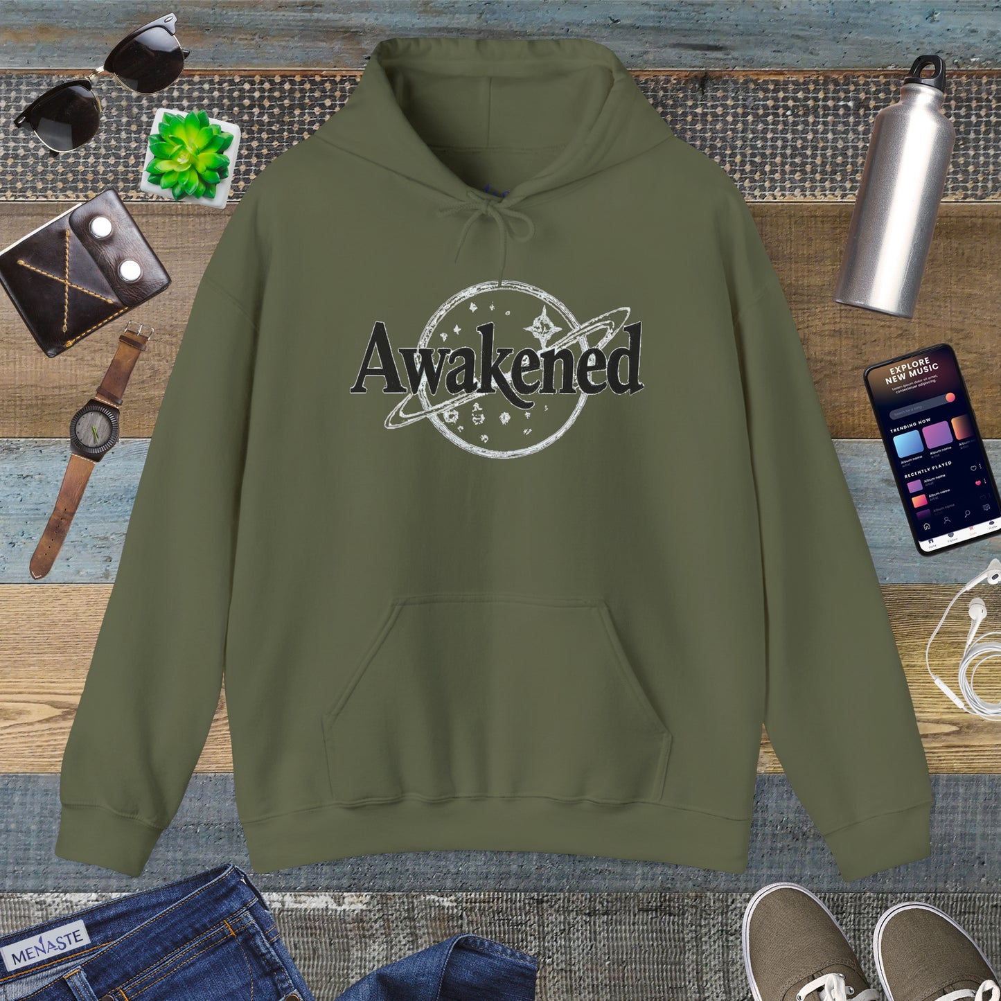 🌑 AWAKENED — Menaste Hoodie