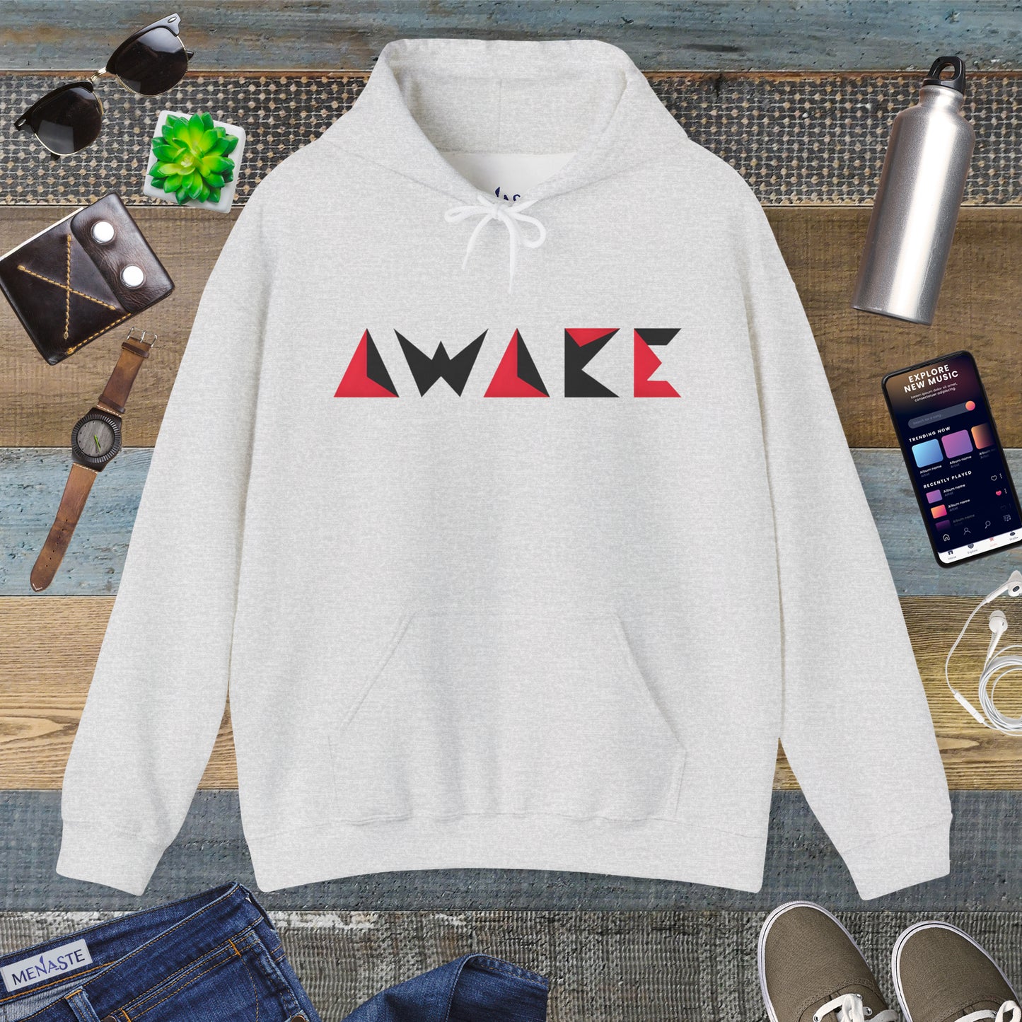 🌙 Menaste "AWAKE" — The Conscious Shift Hoodie