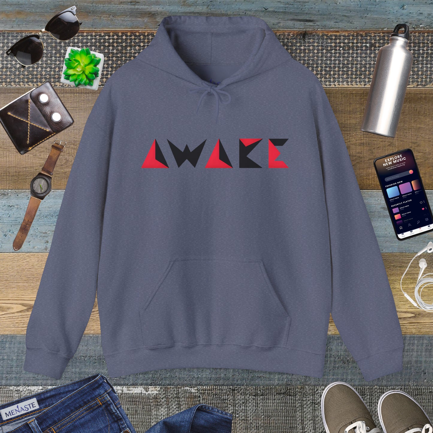 🌙 Menaste "AWAKE" — The Conscious Shift Hoodie