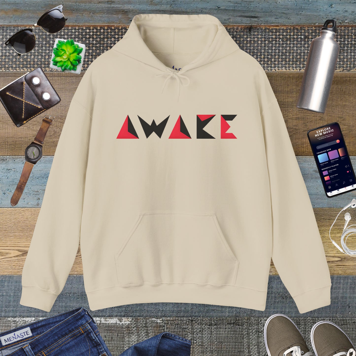 🌙 Menaste "AWAKE" — The Conscious Shift Hoodie