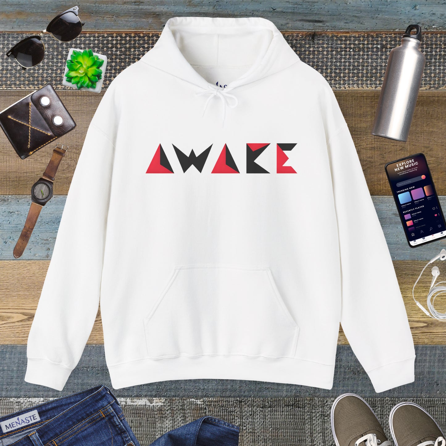 🌙 Menaste "AWAKE" — The Conscious Shift Hoodie