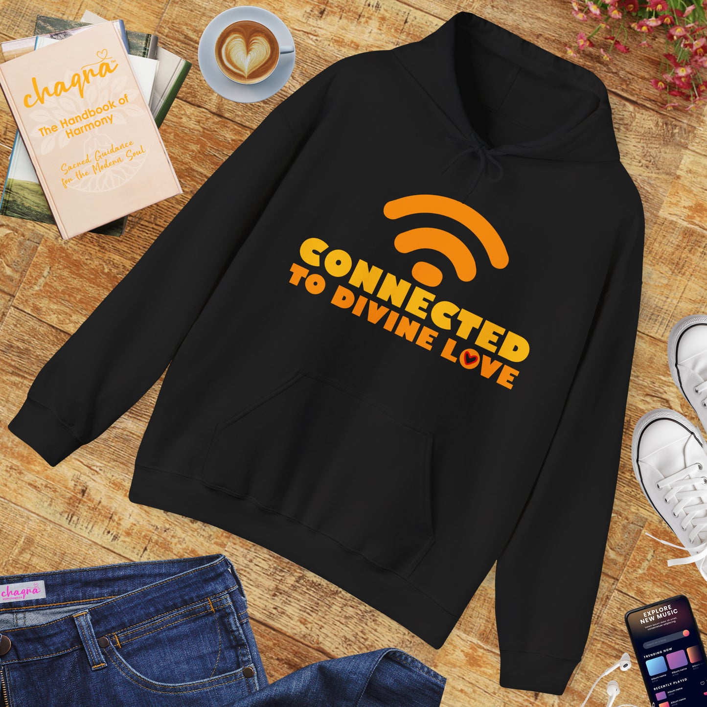 🌐💖Connected to Divine Love Hoodie🌐💖
