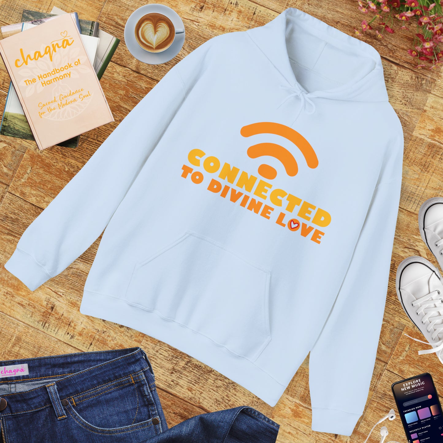 🌐💖Connected to Divine Love Hoodie🌐💖