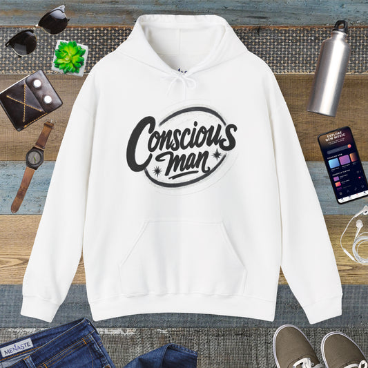 🜁 Menaste "CONSCIOUS MAN" — Embodied Awareness Hoodie
