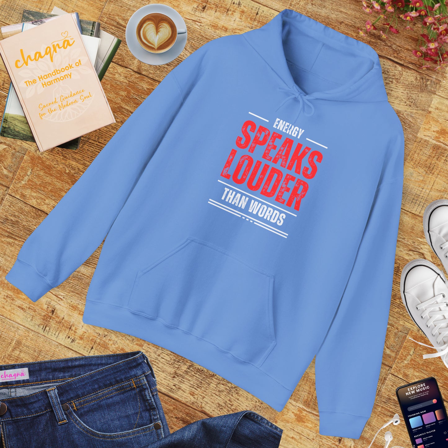 Energy Speaks Louder Than Words Hoodie – Cozy Spiritual Statement Wear✨