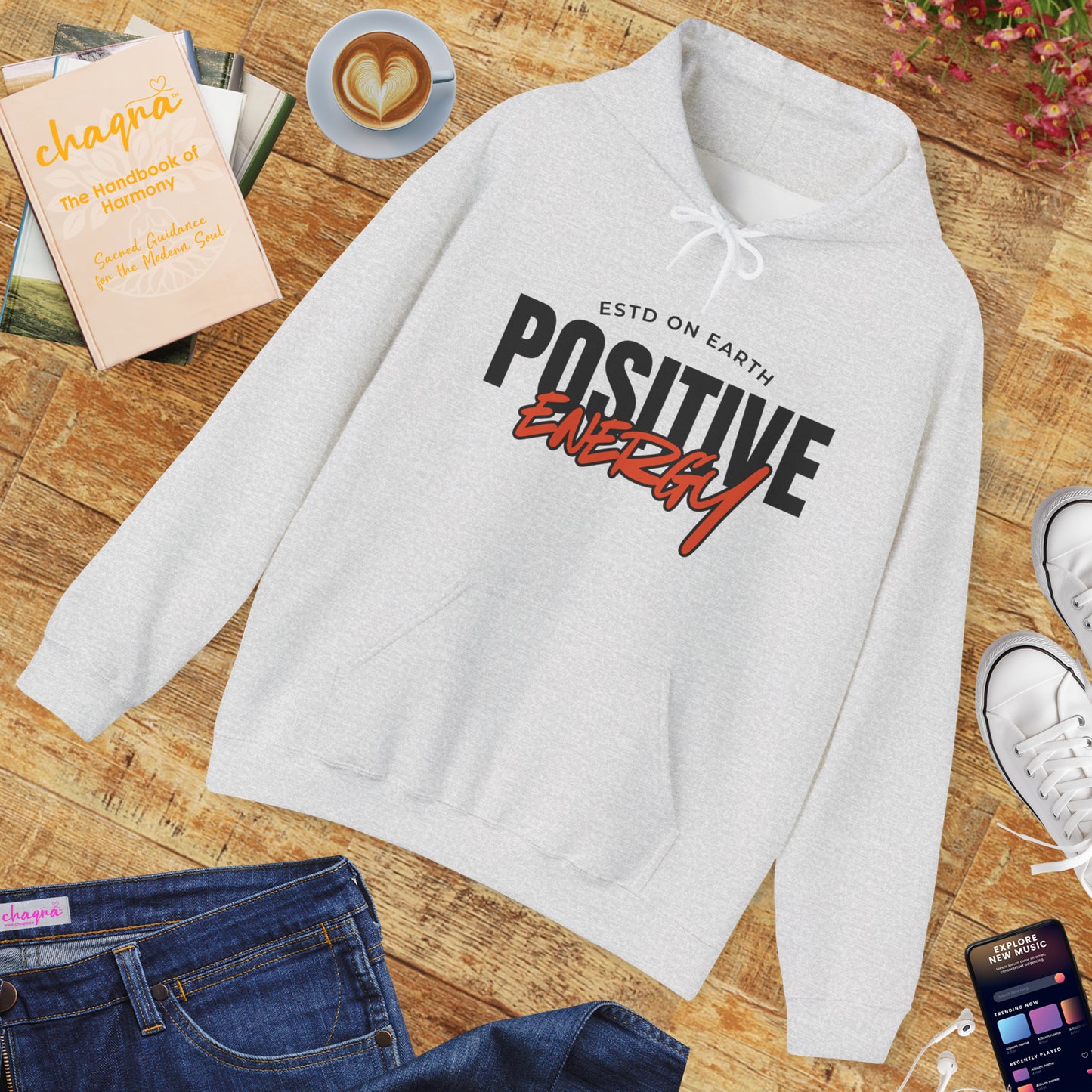🌞Positive Energy Hoodie — Radiate Light, Ground in Presence✨🌿