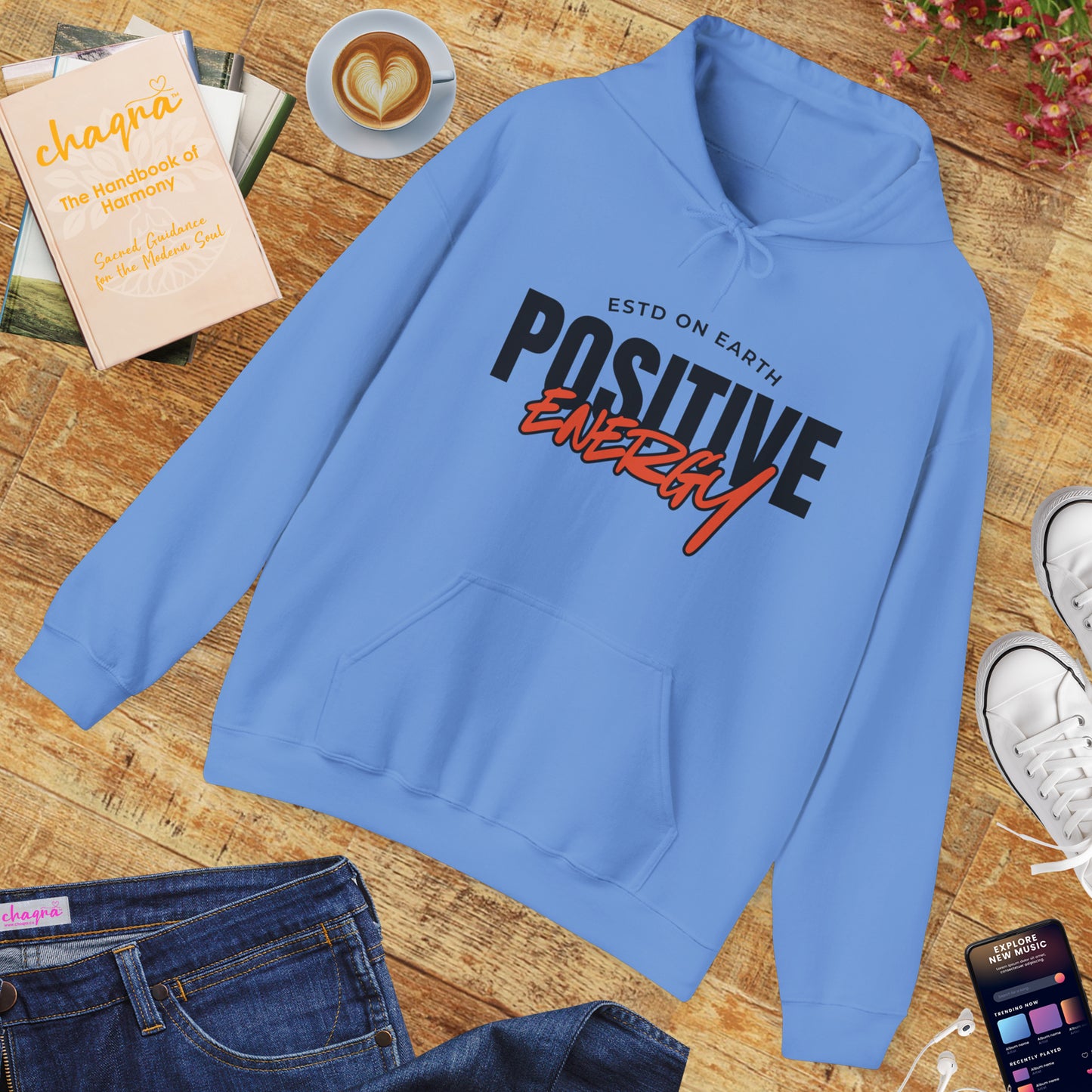 🌞Positive Energy Hoodie — Radiate Light, Ground in Presence✨🌿
