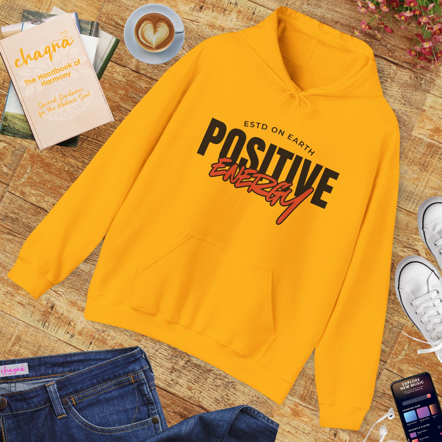🌞Positive Energy Hoodie — Radiate Light, Ground in Presence✨🌿