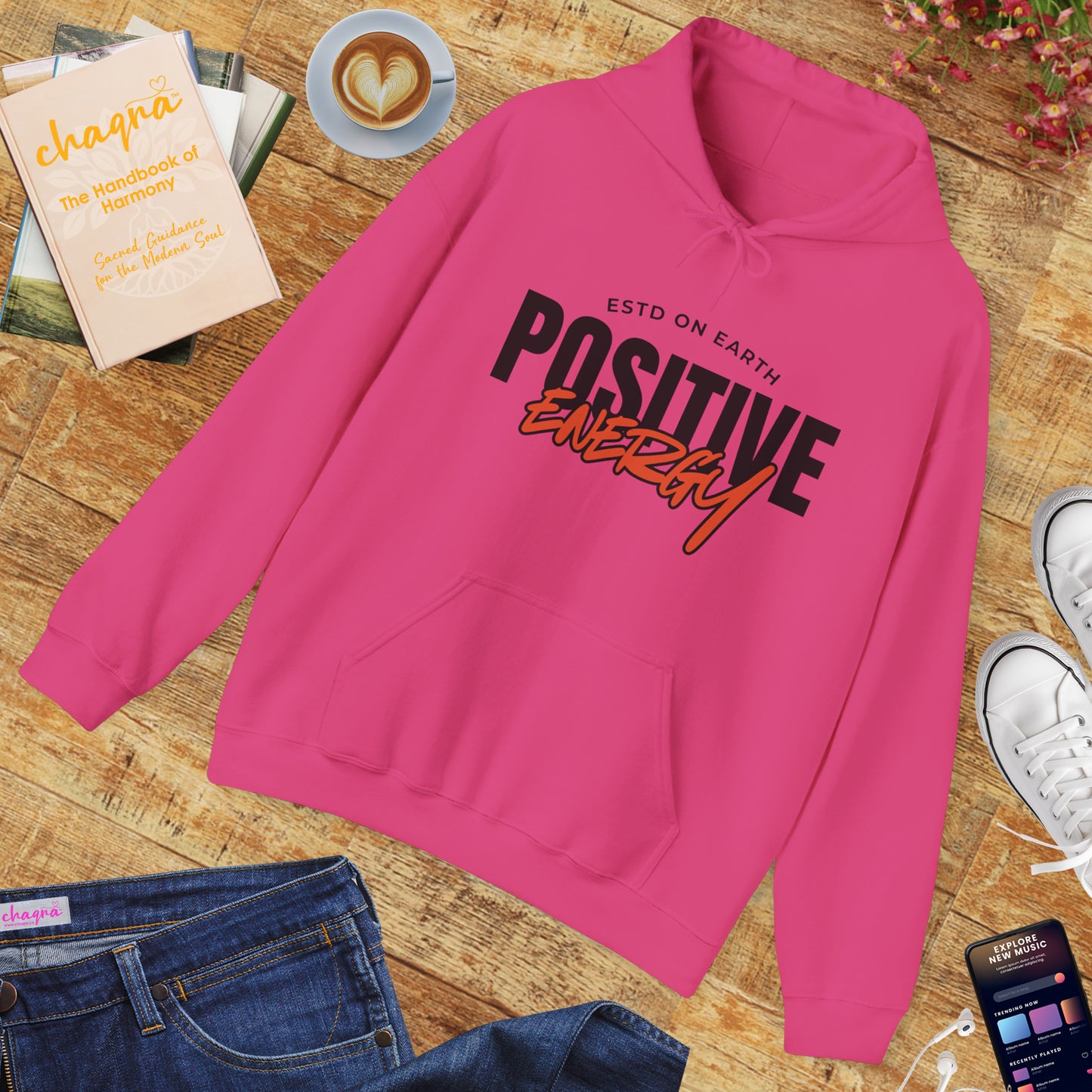 🌞Positive Energy Hoodie — Radiate Light, Ground in Presence✨🌿