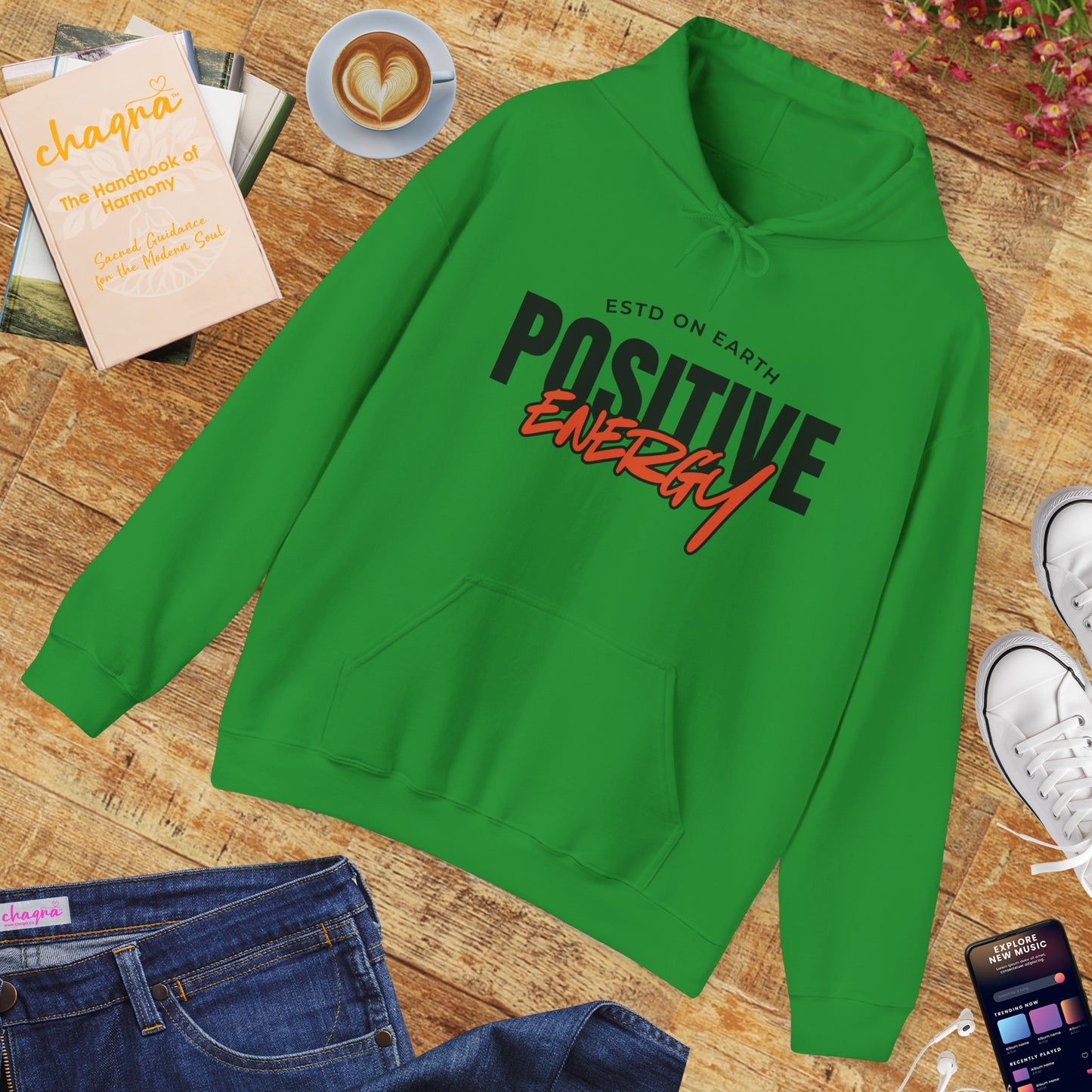 🌞Positive Energy Hoodie — Radiate Light, Ground in Presence✨🌿