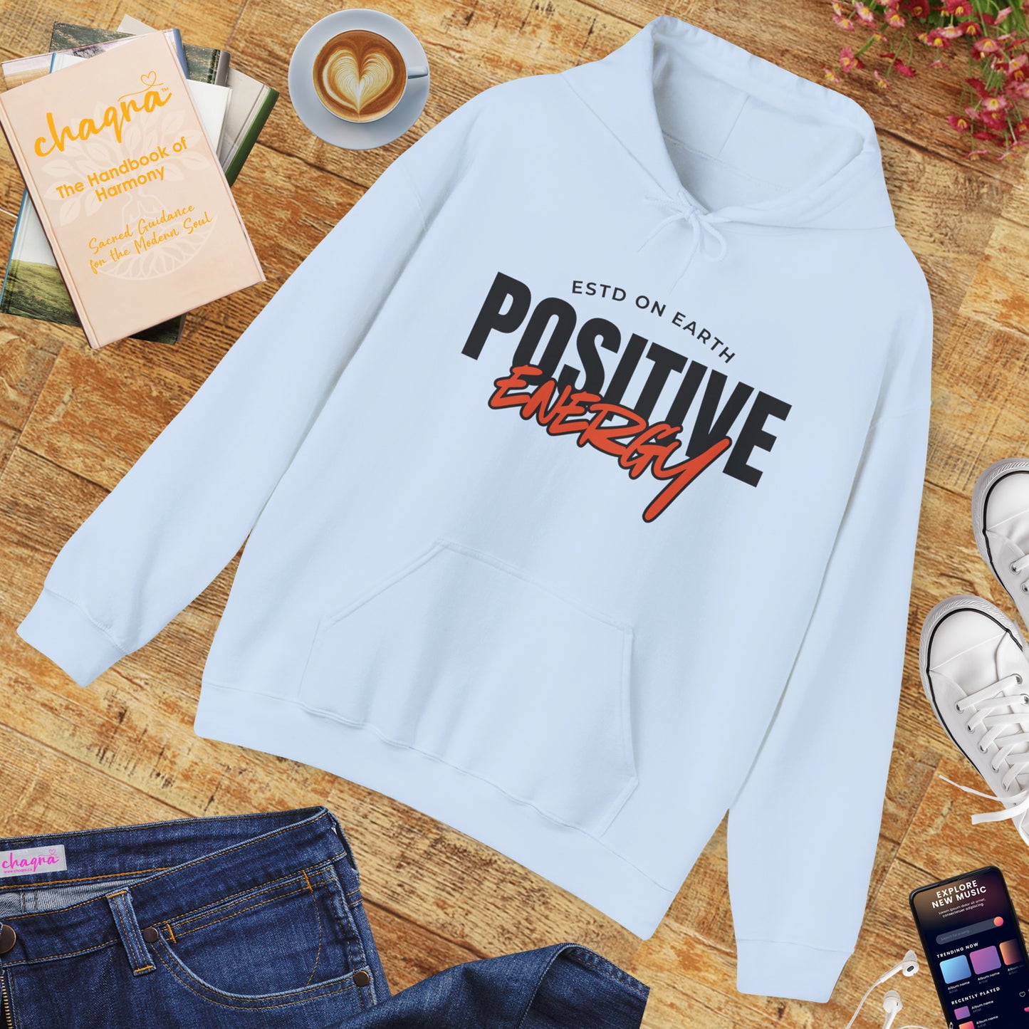 🌞Positive Energy Hoodie — Radiate Light, Ground in Presence✨🌿
