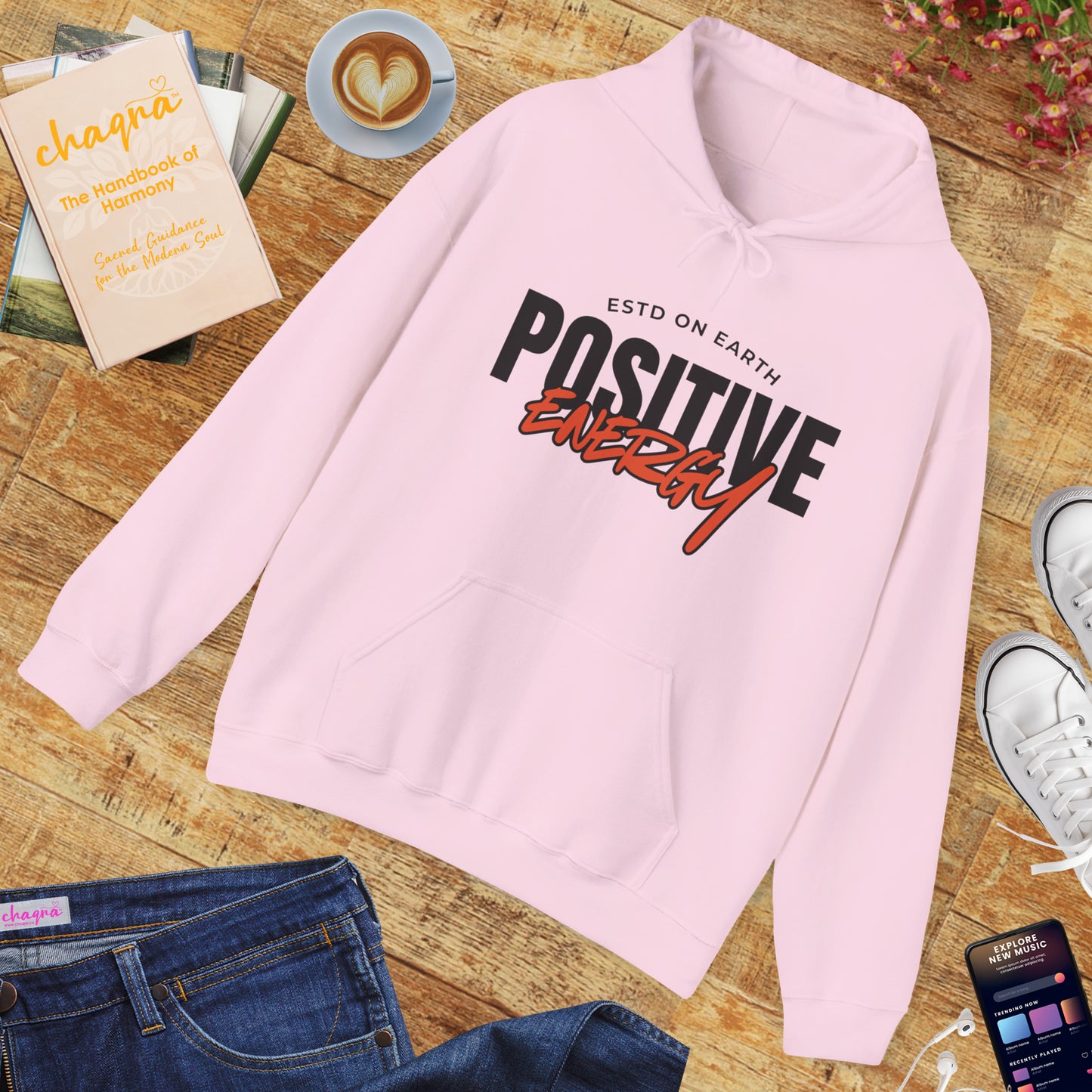 🌞Positive Energy Hoodie — Radiate Light, Ground in Presence✨🌿