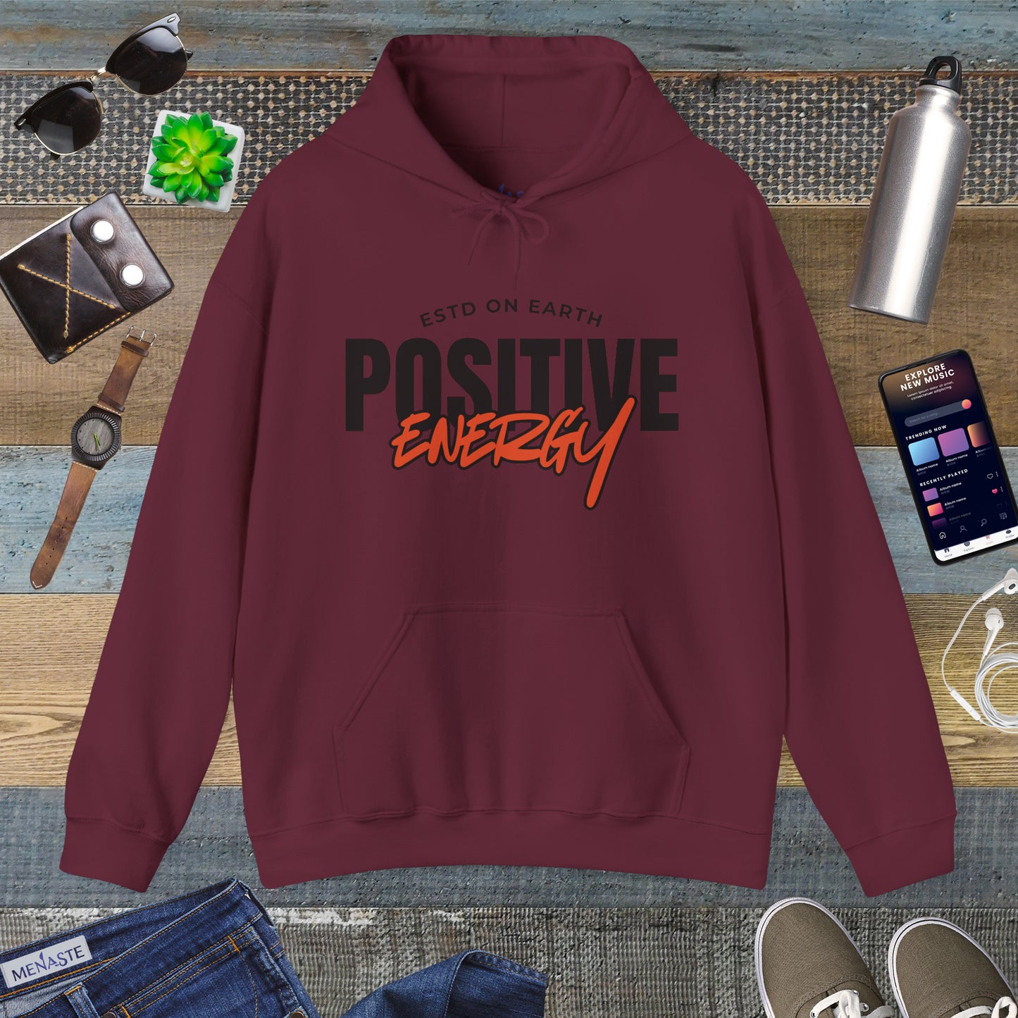 ⚡ Menaste “Positive Energy” Hoodie
