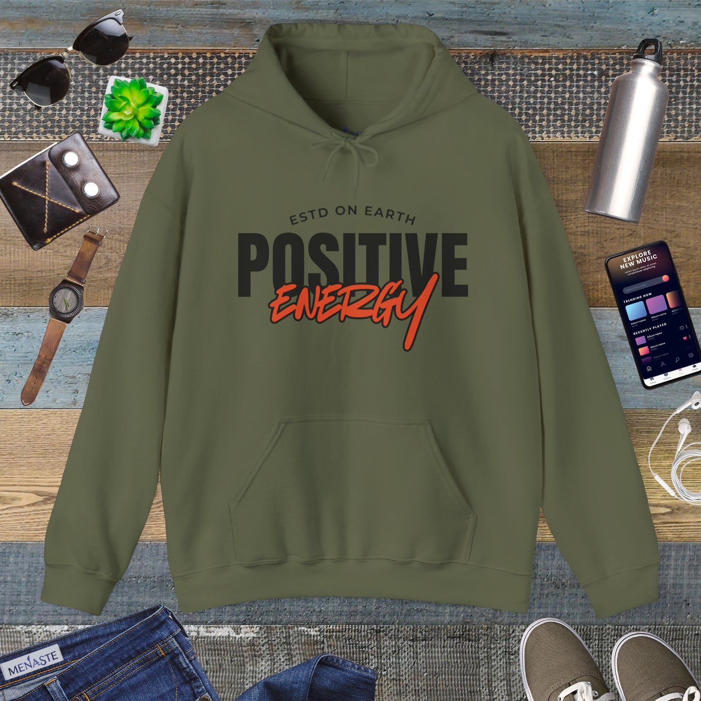 ⚡ Menaste “Positive Energy” Hoodie