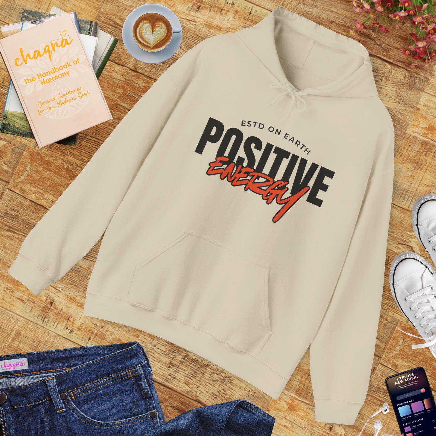 🌞Positive Energy Hoodie — Radiate Light, Ground in Presence✨🌿