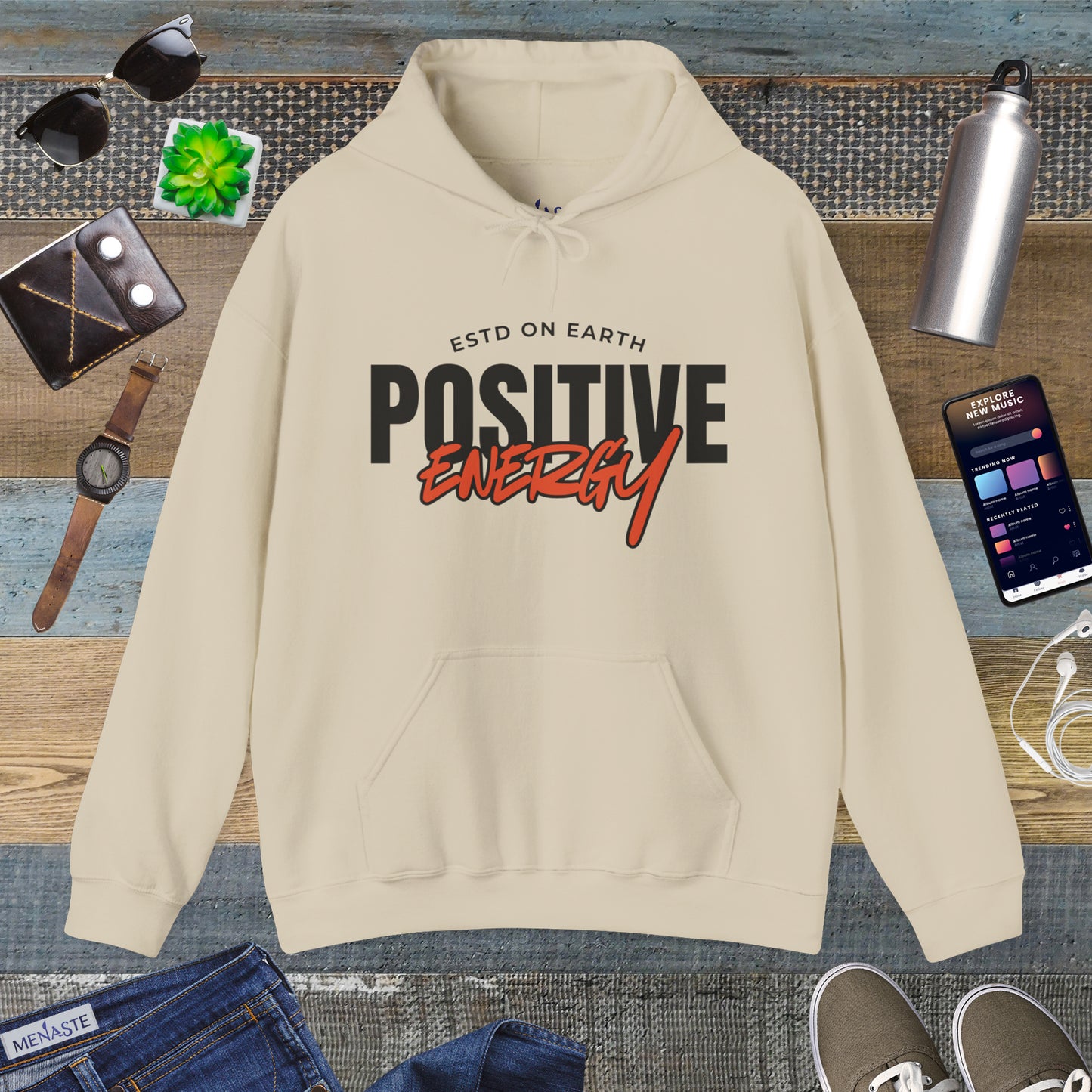 ⚡ Menaste “Positive Energy” Hoodie