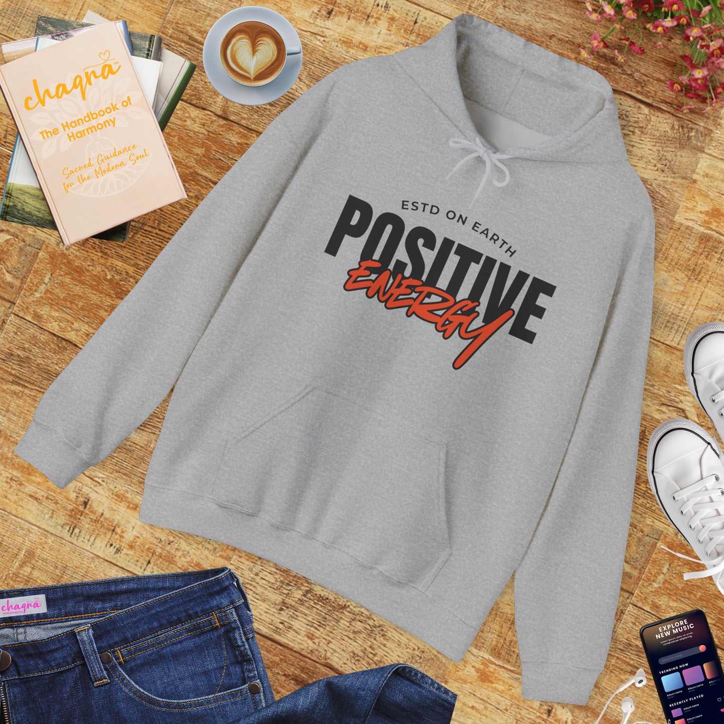 🌞Positive Energy Hoodie — Radiate Light, Ground in Presence✨🌿