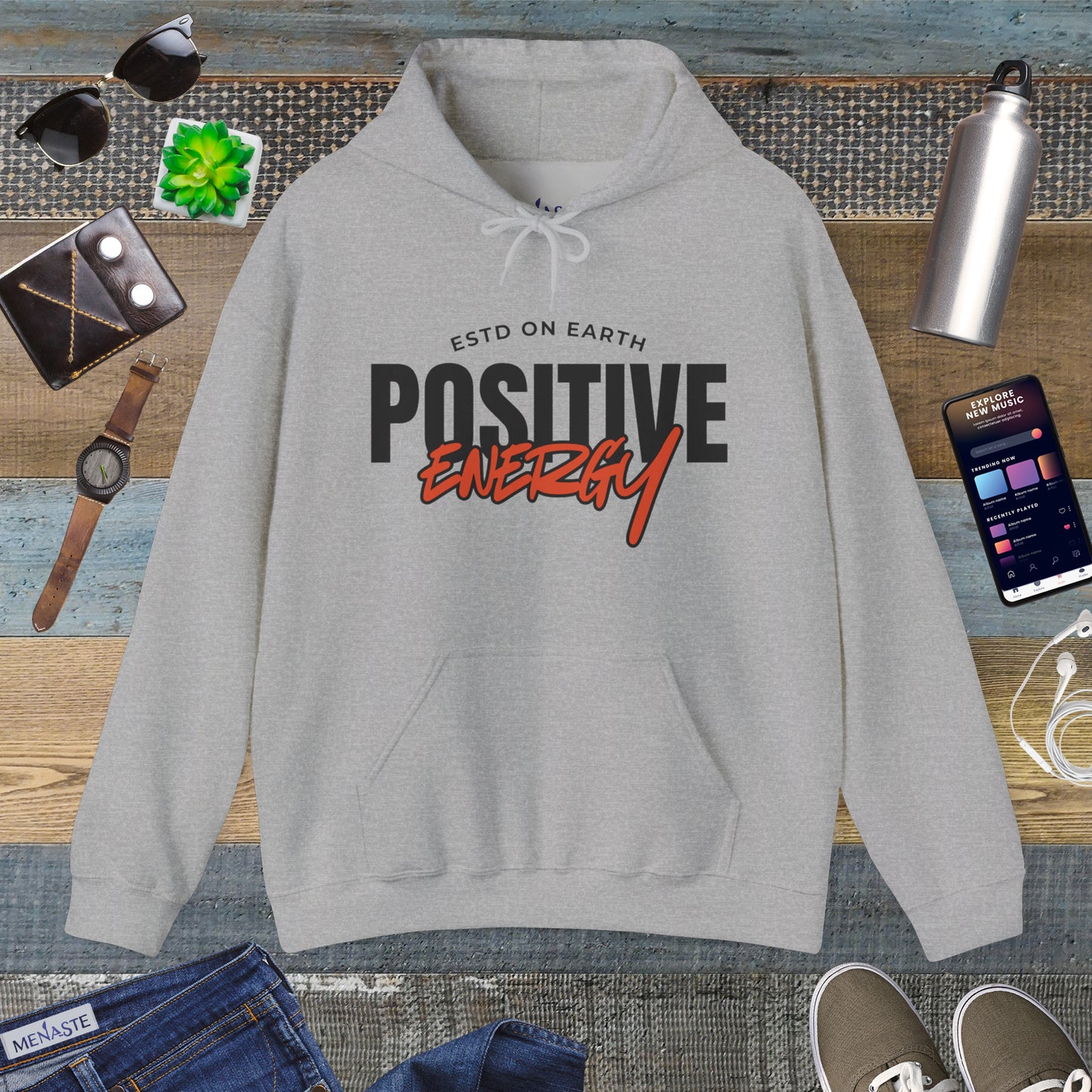 ⚡ Menaste “Positive Energy” Hoodie
