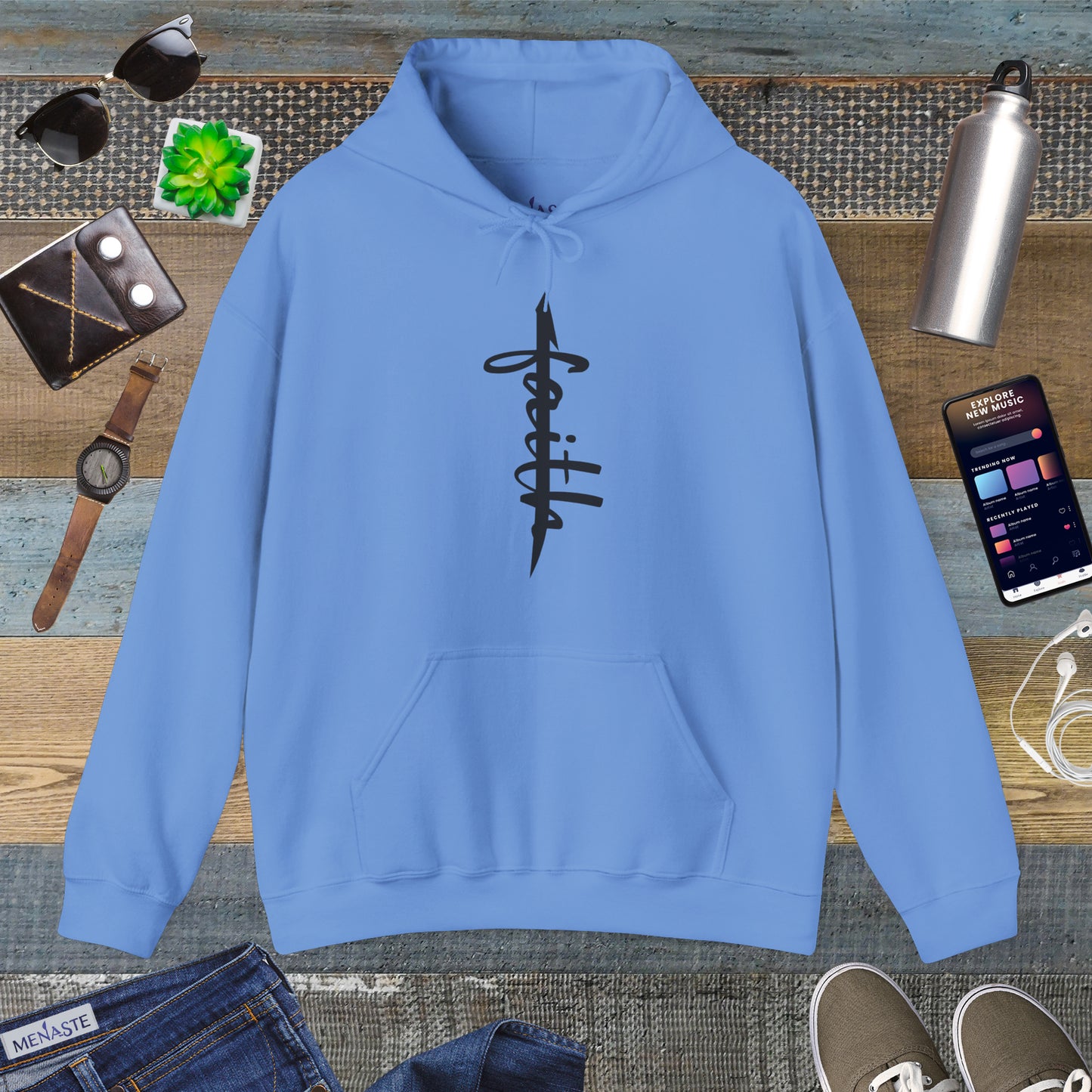 📿 ALIF — stand in "FAITH” — Menaste Sacred Hoodie