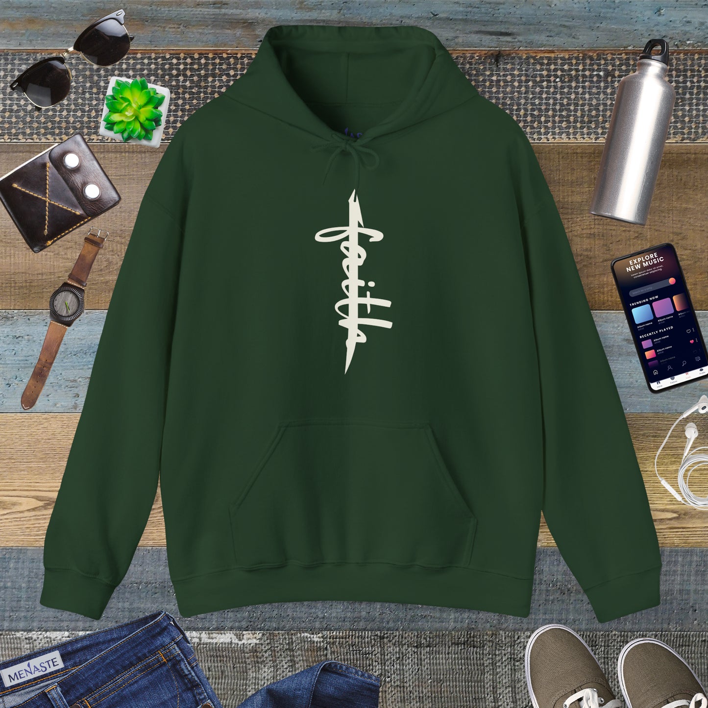 📿 ALIF — stand in "FAITH” — Menaste Sacred Hoodie
