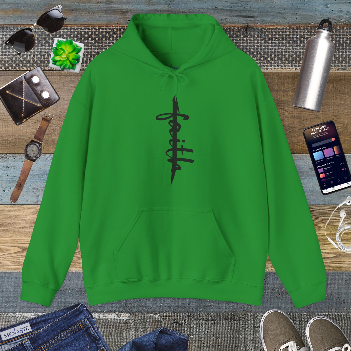 📿 ALIF — stand in "FAITH” — Menaste Sacred Hoodie