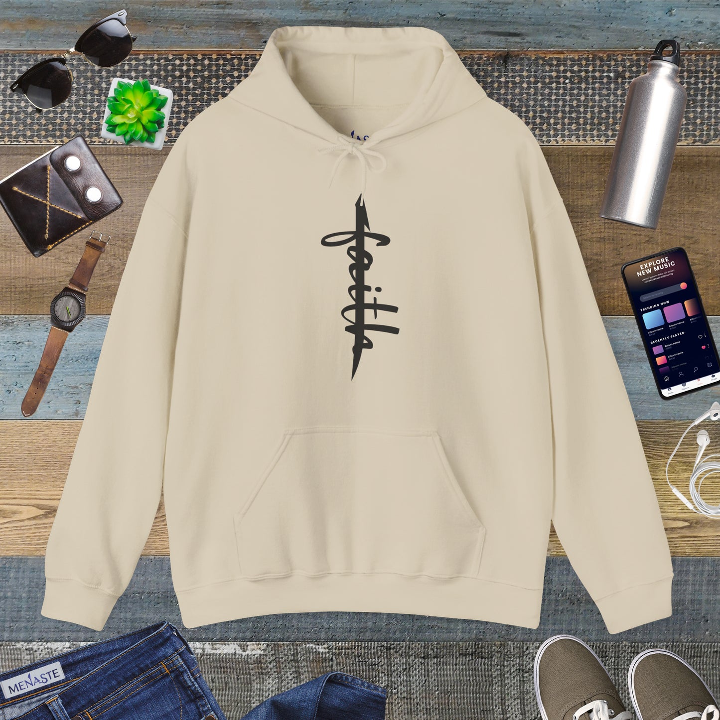 📿 ALIF — stand in "FAITH” — Menaste Sacred Hoodie