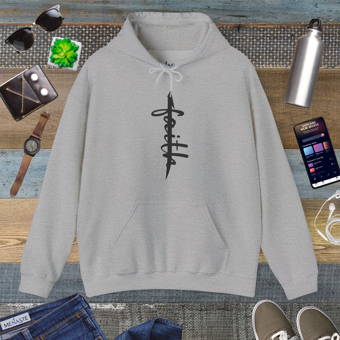 📿 ALIF — stand in "FAITH” — Menaste Sacred Hoodie