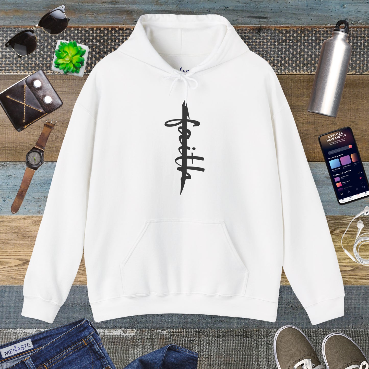 📿 ALIF — stand in "FAITH” — Menaste Sacred Hoodie