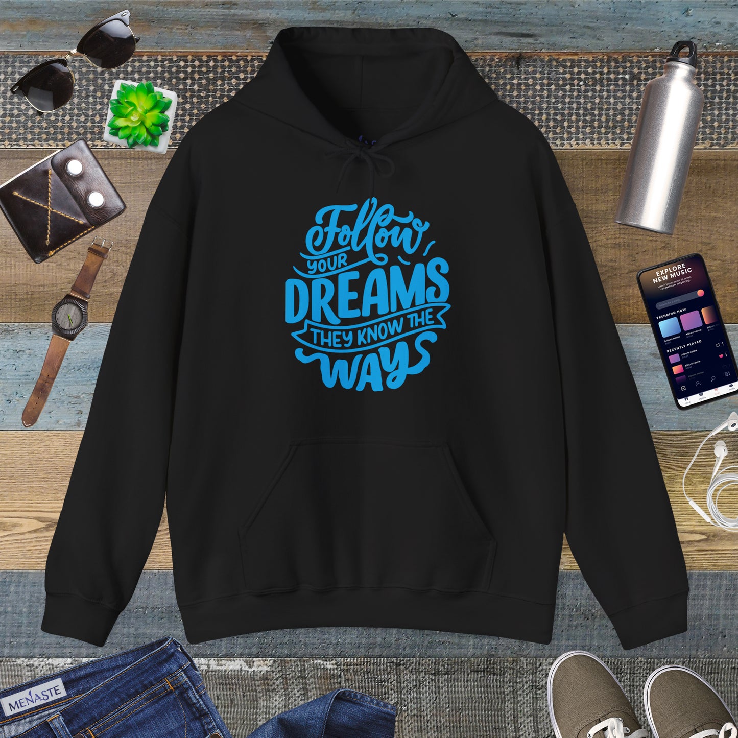 🌌 Menaste “Follow Your Dreams” Hoodie