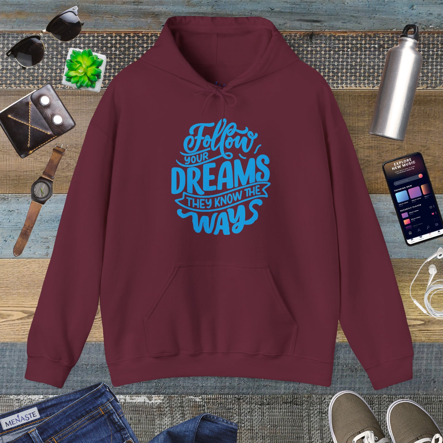 🌌 Menaste “Follow Your Dreams” Hoodie