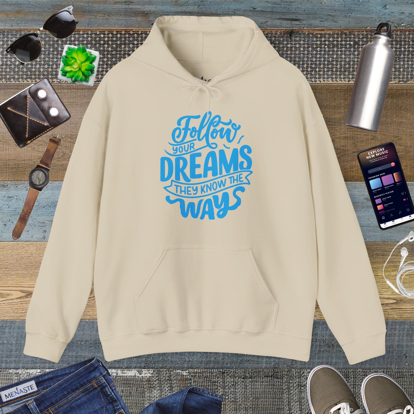 🌌 Menaste “Follow Your Dreams” Hoodie