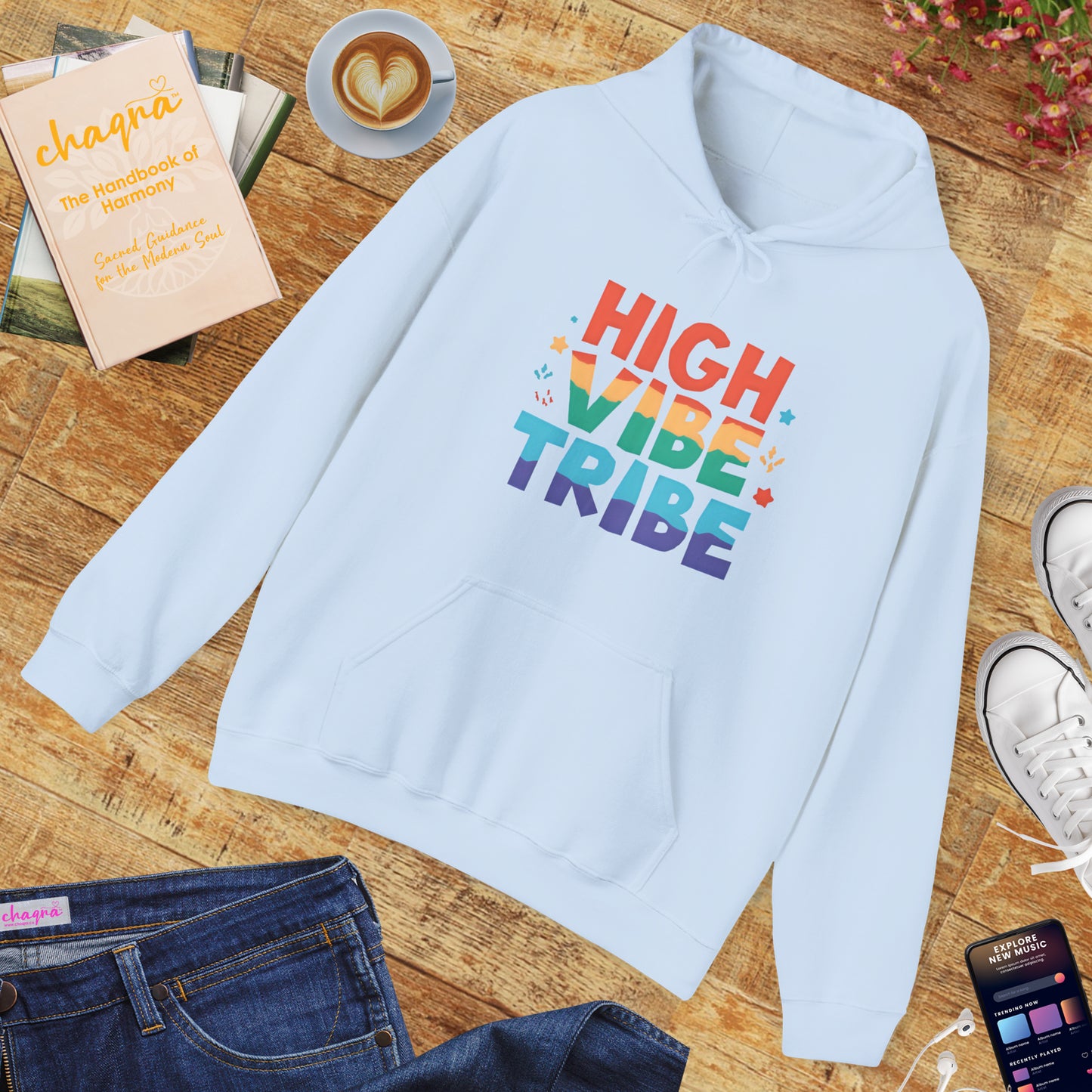 🌿High Vibe Tribe Hoodie – Spiritual Community Energy | Positive Vibes Unisex Hoodie✨🌀