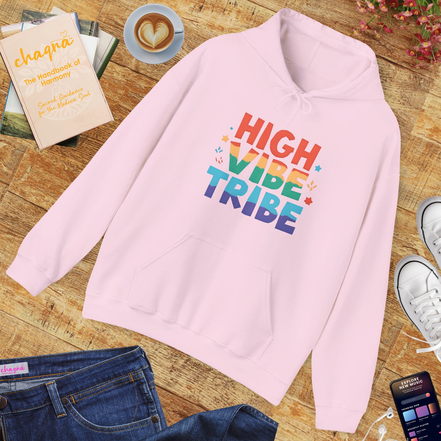 🌿High Vibe Tribe Hoodie – Spiritual Community Energy | Positive Vibes Unisex Hoodie✨🌀