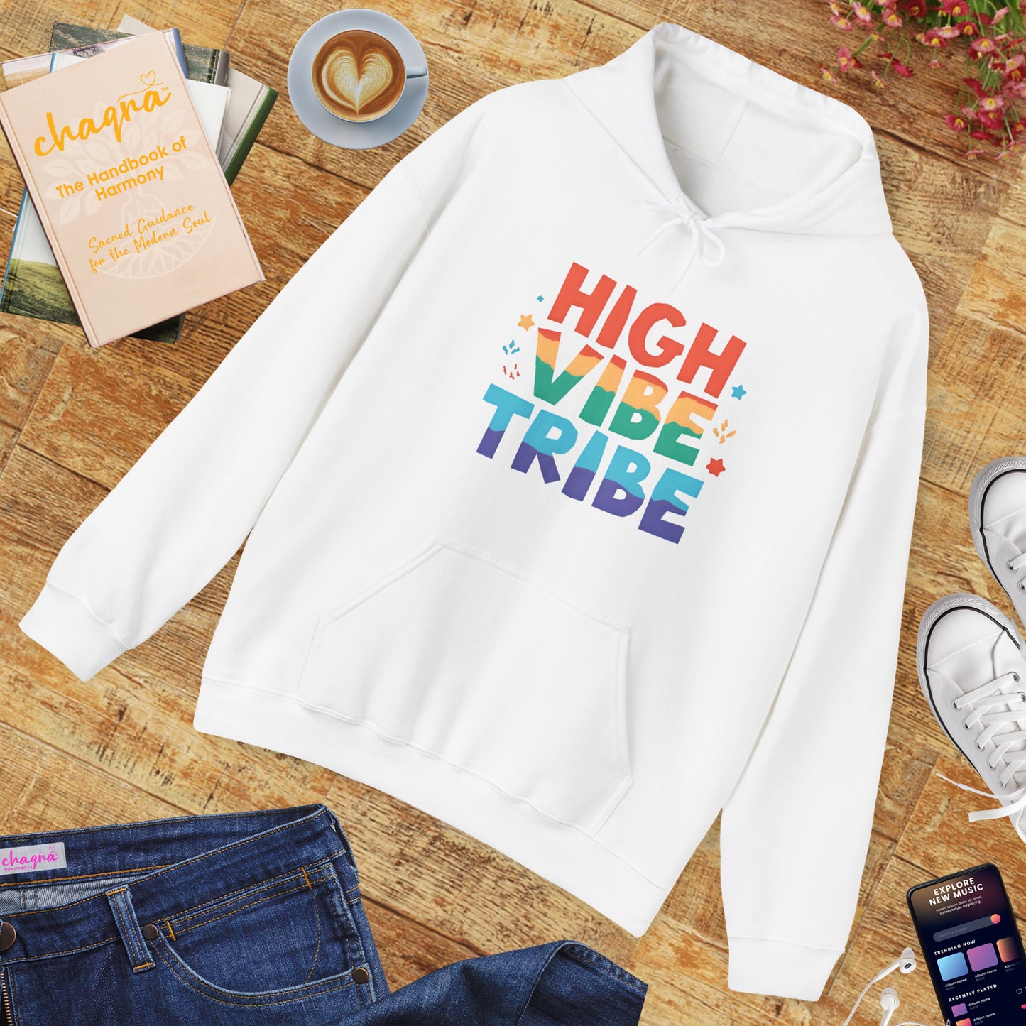 🌿High Vibe Tribe Hoodie – Spiritual Community Energy | Positive Vibes Unisex Hoodie✨🌀
