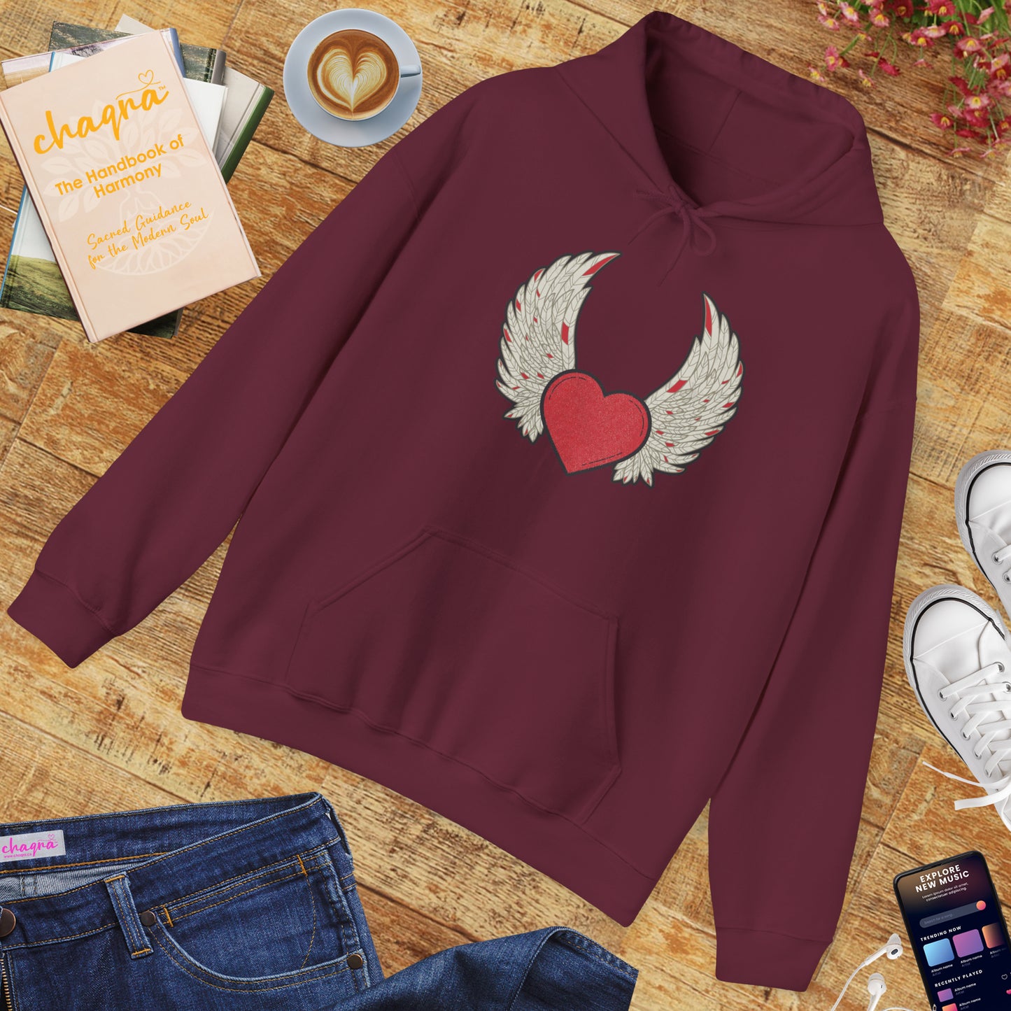 ❤️Heart Wings Hoodie – Love in Flight 🌟✨