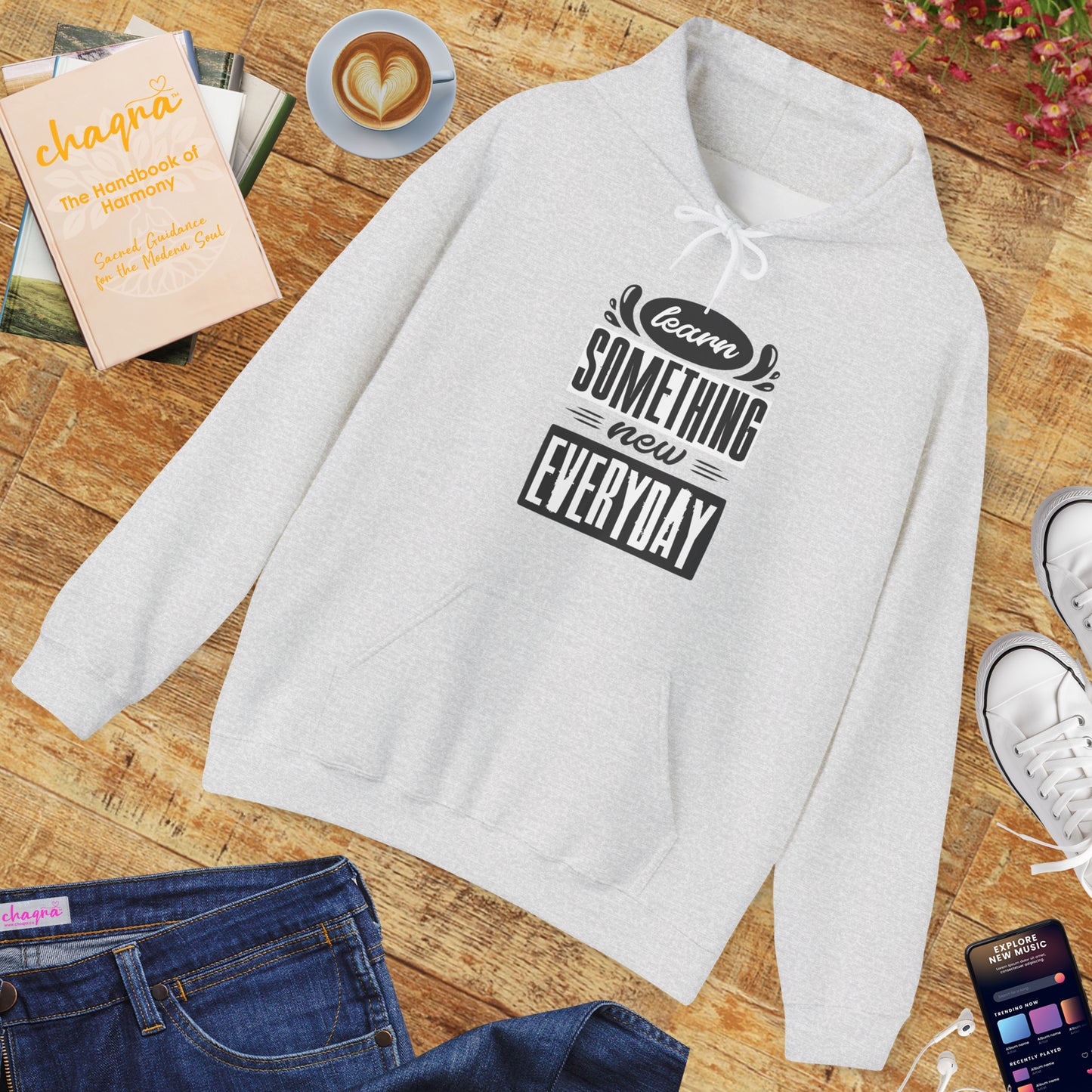 📚Learn Something New Every Day Hoodie – Spiritual Growth & Mindful Living Unisex Hoodie🌿