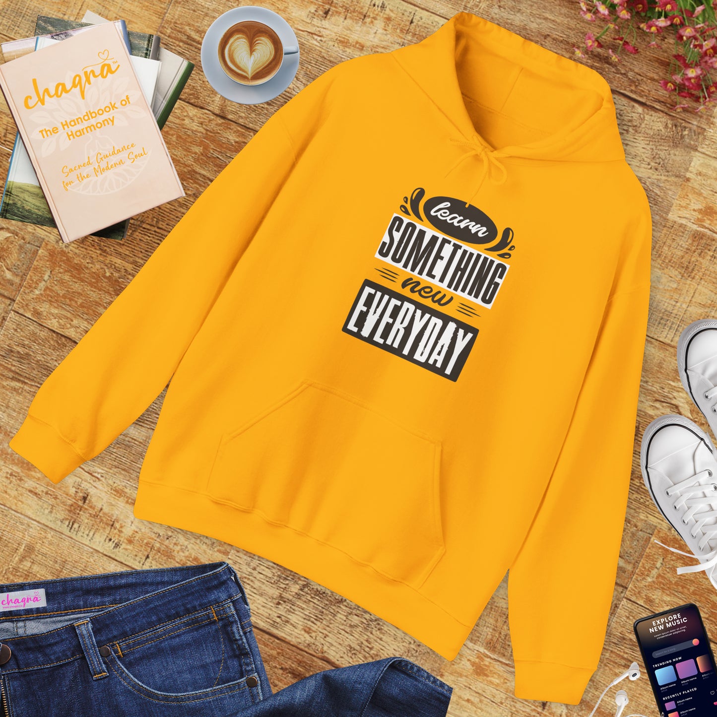 📚Learn Something New Every Day Hoodie – Spiritual Growth & Mindful Living Unisex Hoodie🌿