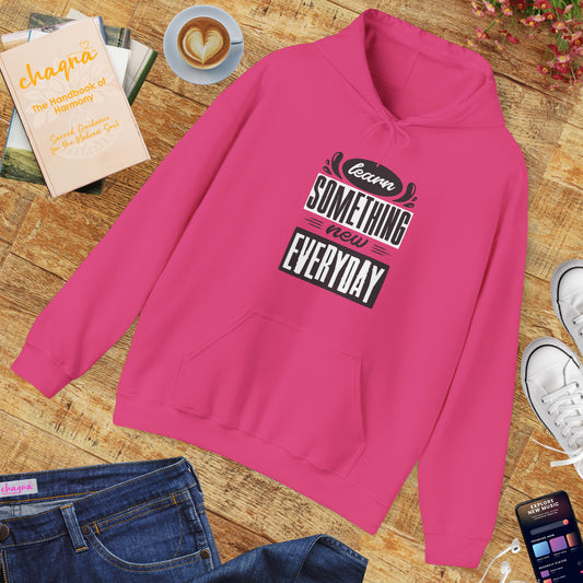 📚Learn Something New Every Day Hoodie – Spiritual Growth & Mindful Living Unisex Hoodie🌿