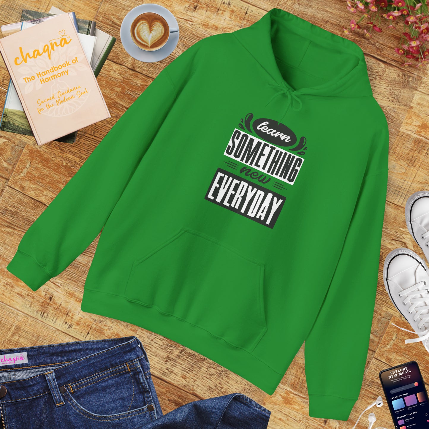 📚Learn Something New Every Day Hoodie – Spiritual Growth & Mindful Living Unisex Hoodie🌿