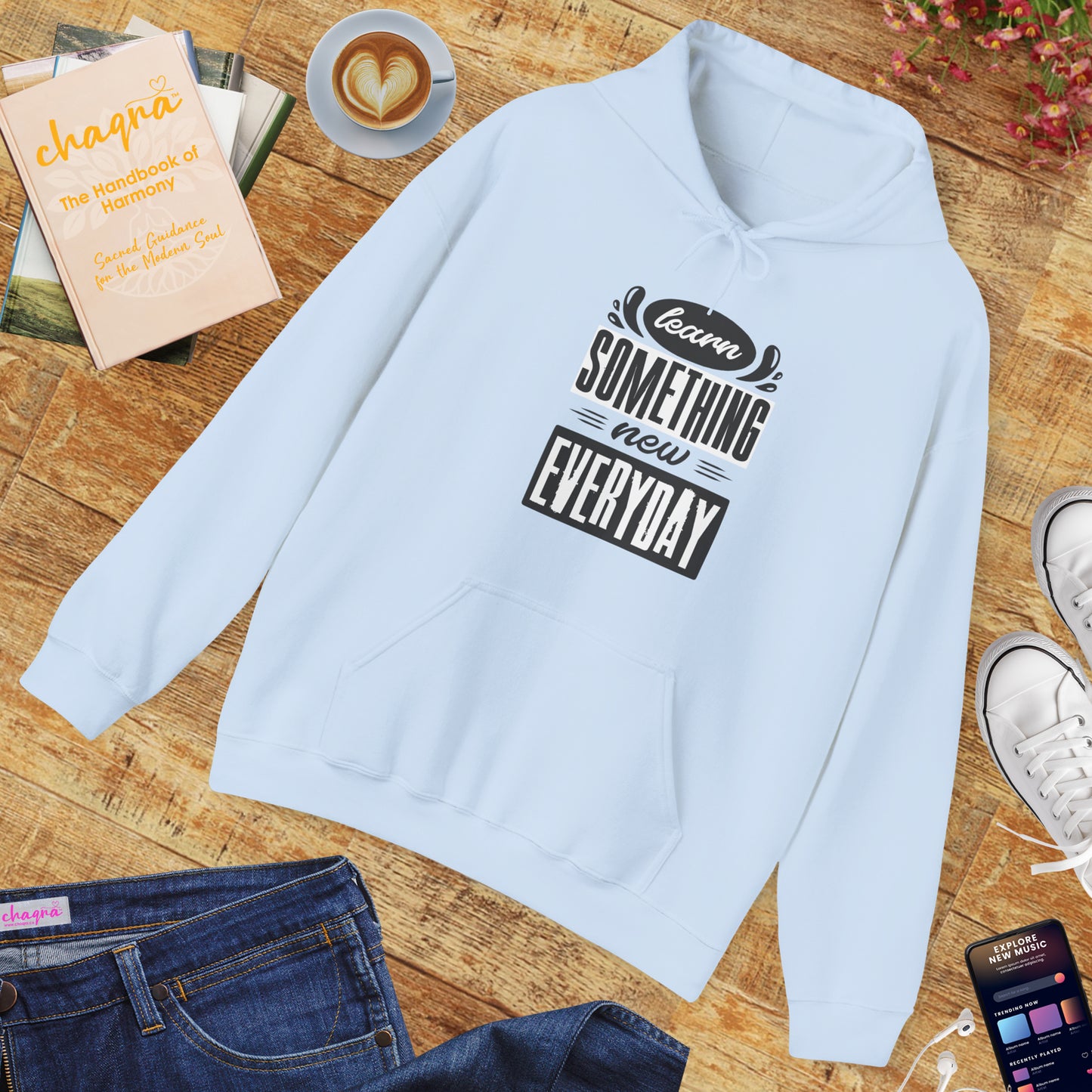 📚Learn Something New Every Day Hoodie – Spiritual Growth & Mindful Living Unisex Hoodie🌿