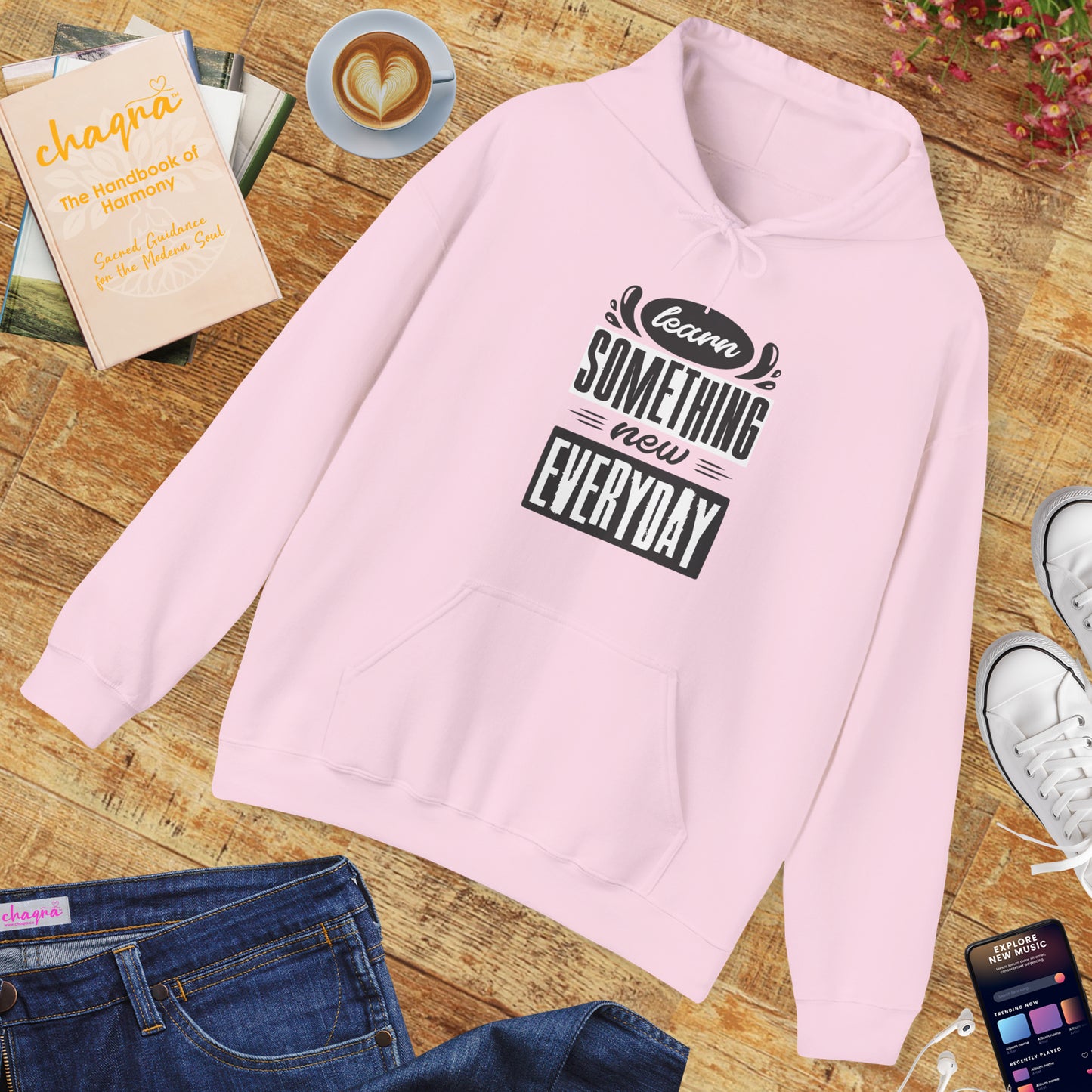 📚Learn Something New Every Day Hoodie – Spiritual Growth & Mindful Living Unisex Hoodie🌿